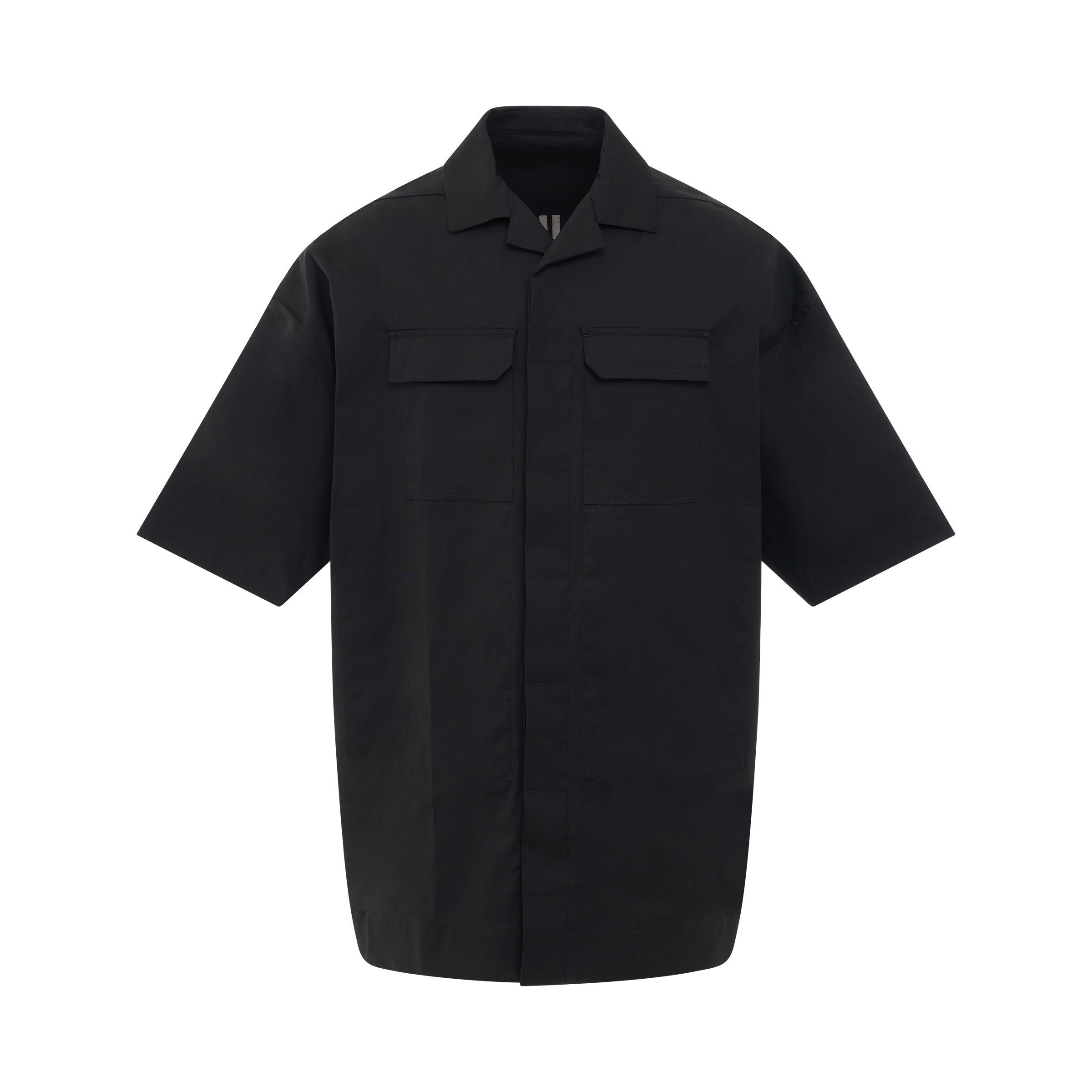 Rick Owens Magnum Tommy Short Sleeve Shirt In Black for Men | Lyst