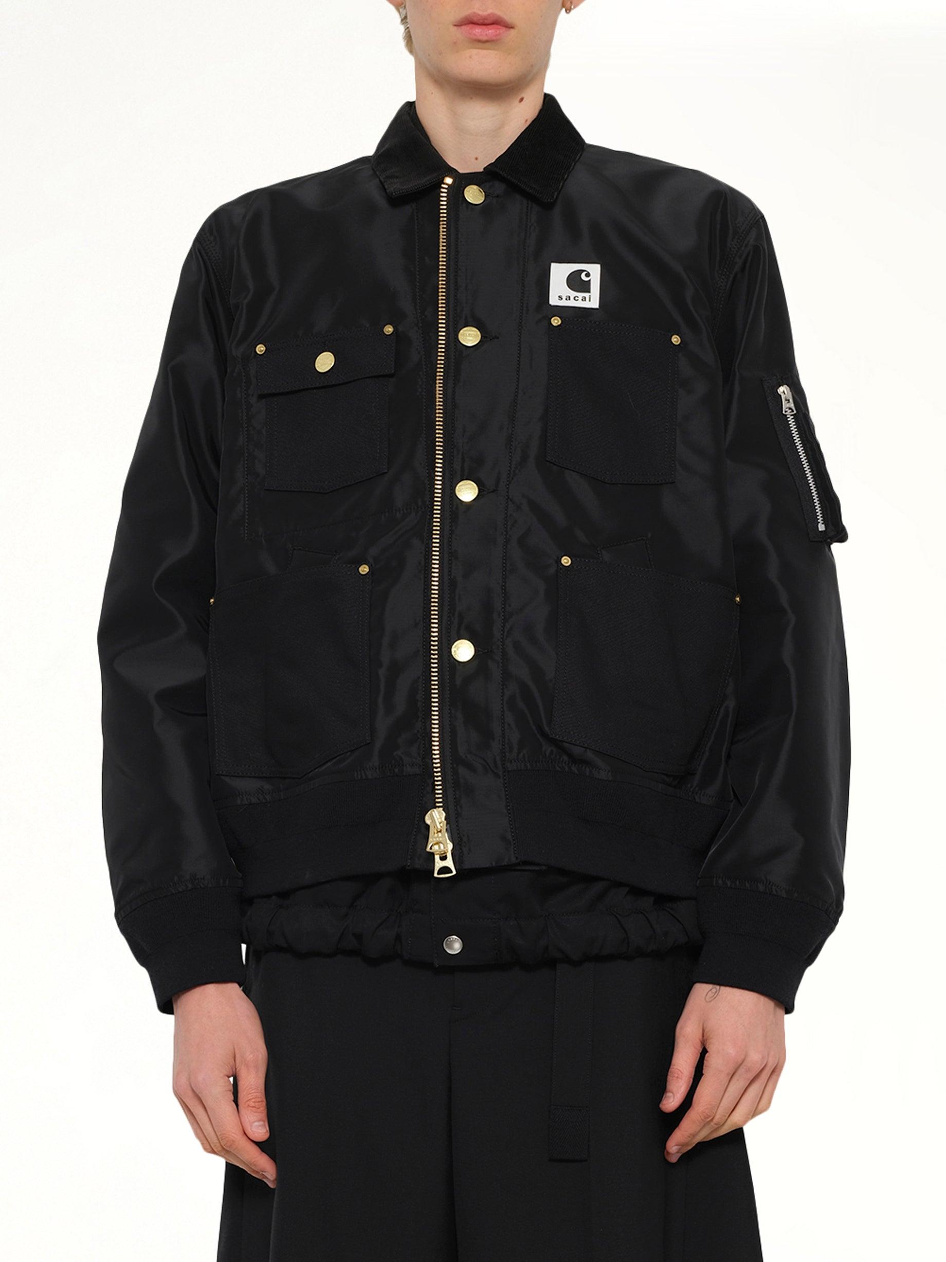 Sacai Carhartt Wip Nylon Twill X Duck Blouson in Black for Men | Lyst