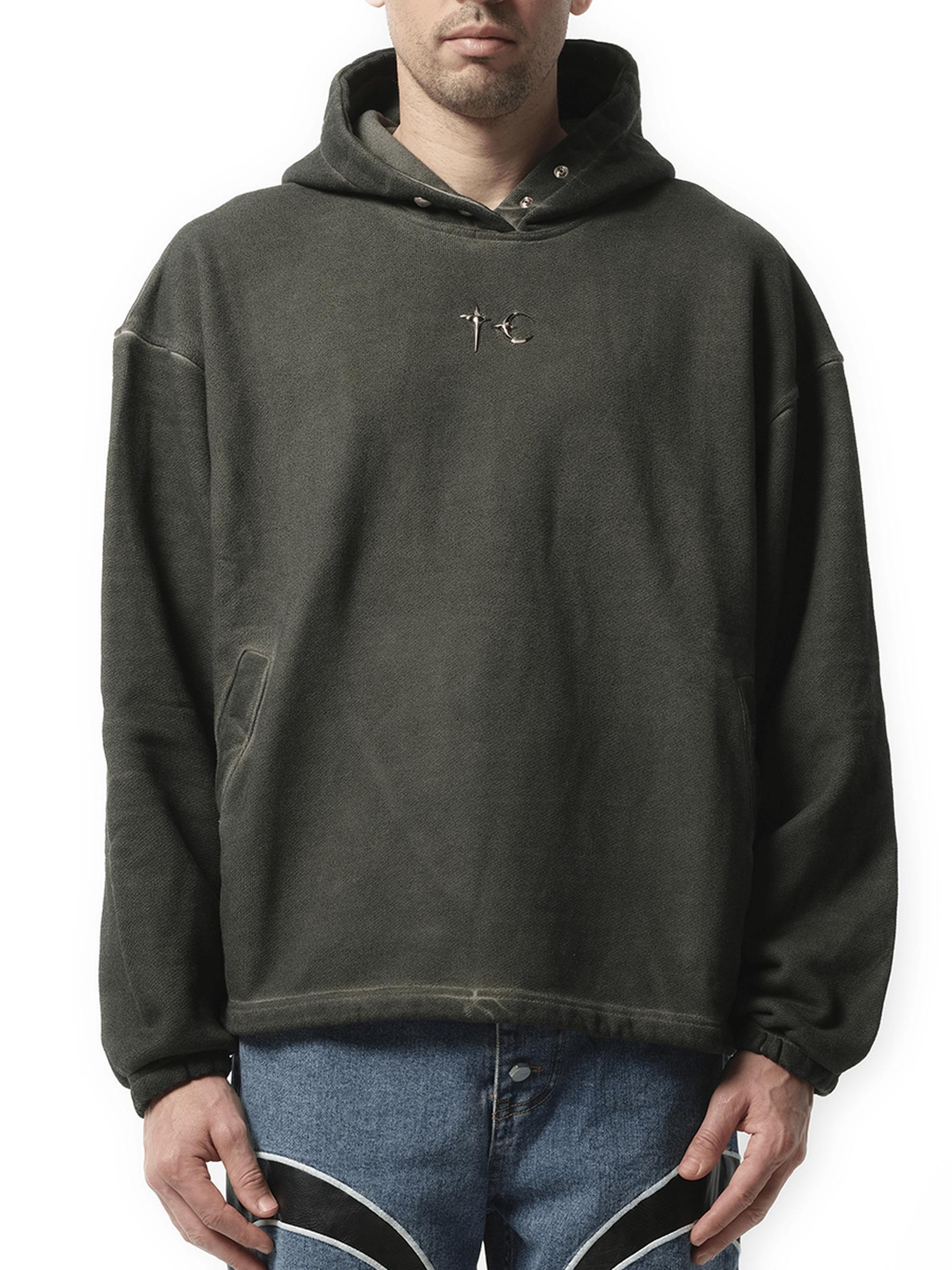 THUG CLUB Color Emblem Hoodie in Grey for Men | Lyst UK