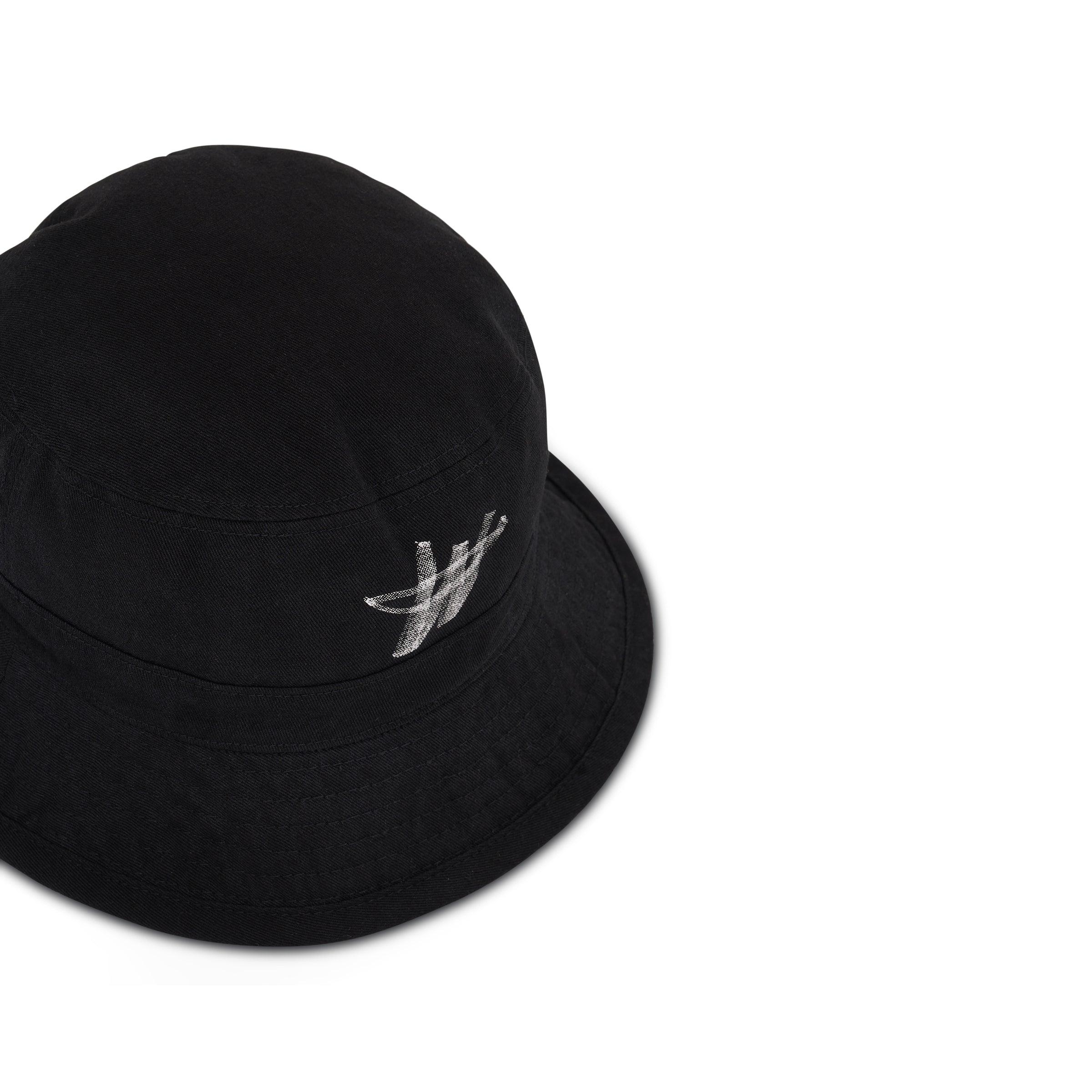 we11done Wd One Logo Bucket Hat In Black | Lyst