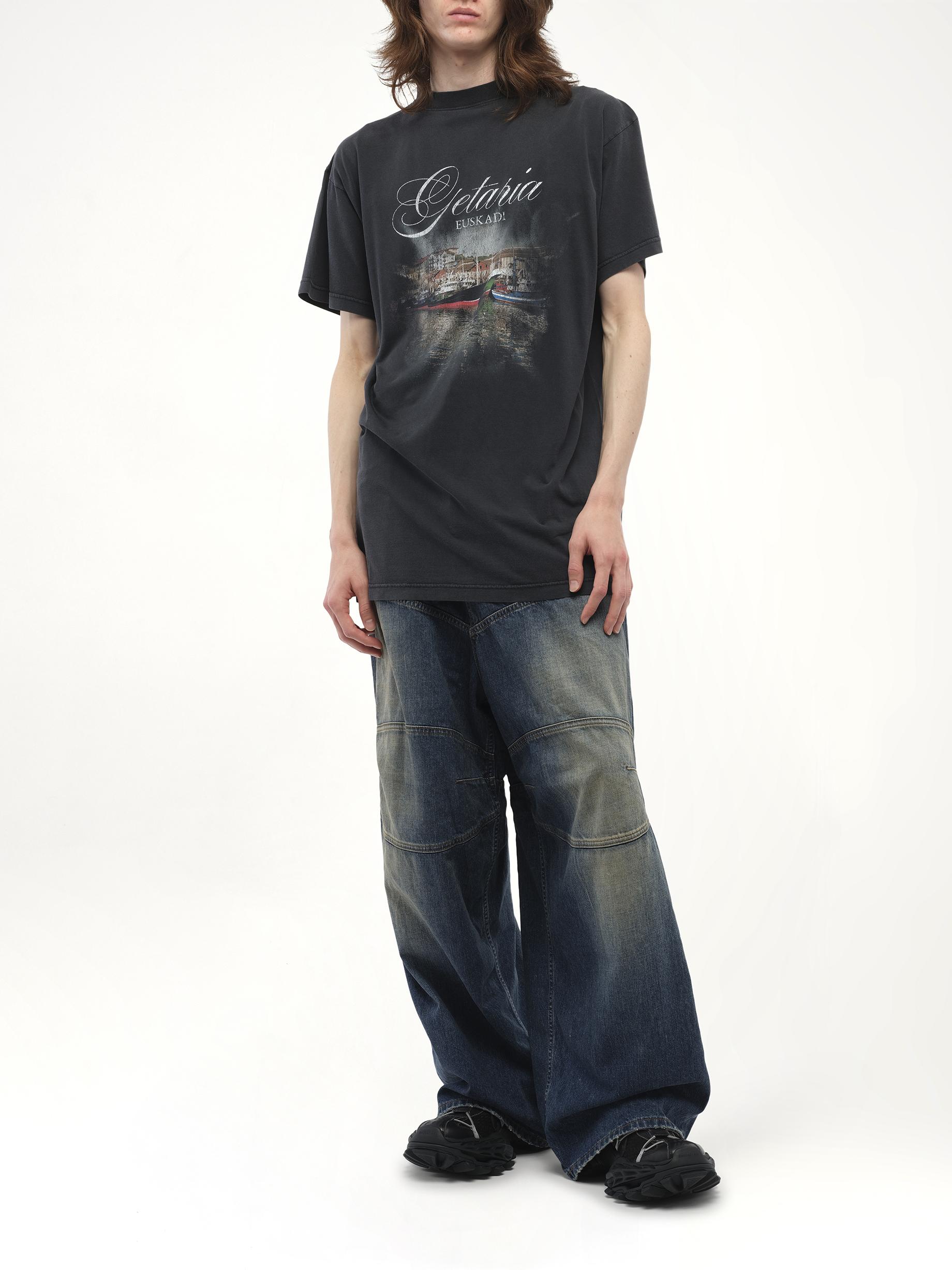 Balenciaga Getaria Oversized T-Shirt, Short Sleeves, 100% Cotton