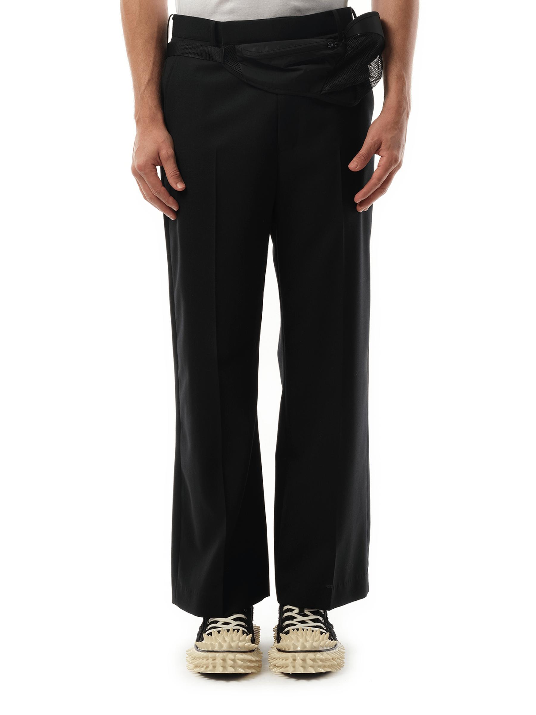 doublet destroyed wide trousers スラックス Doublet Black Destroyed Trousers Doublet