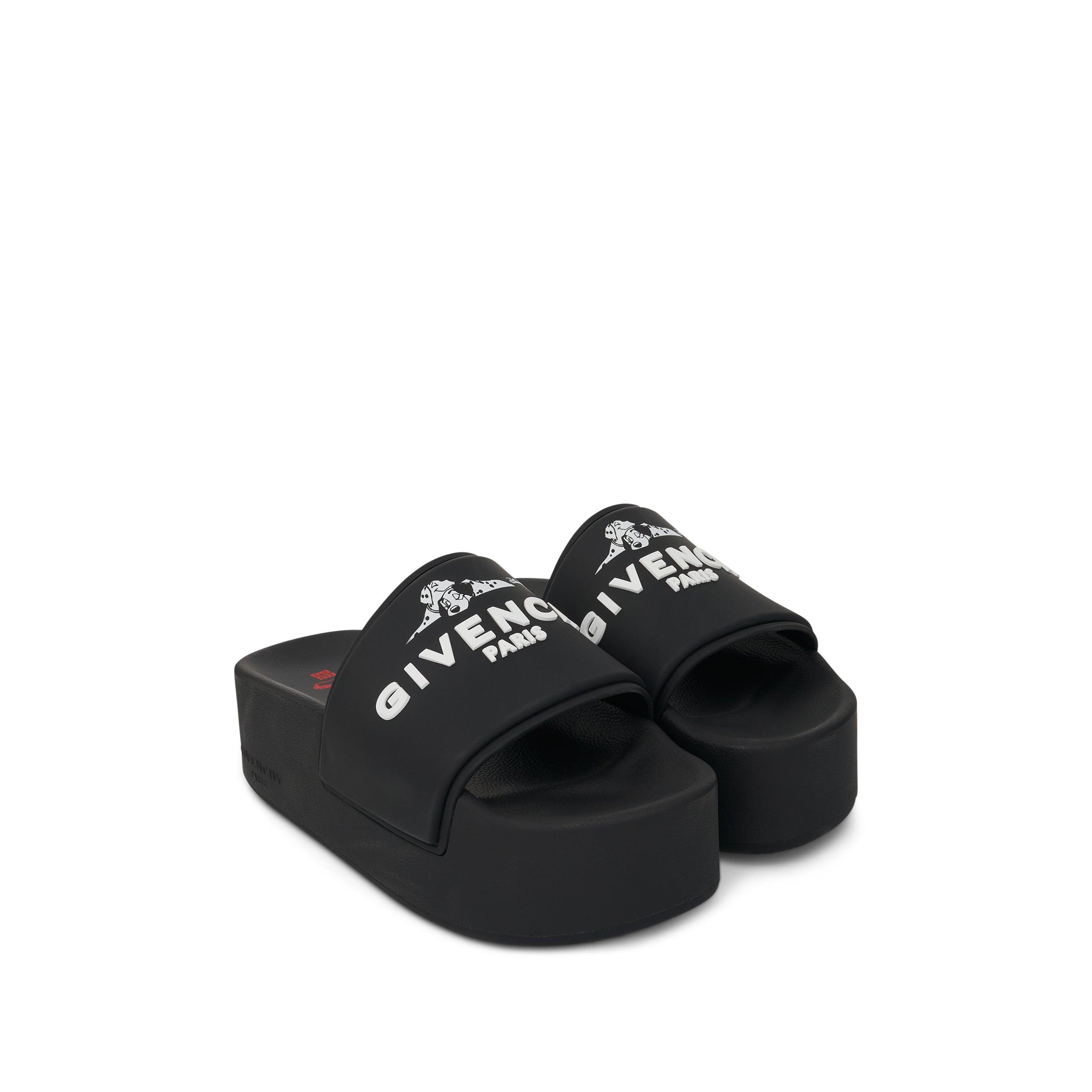 Givenchy Rubber Disney 101 Dalmatians Platform Sandal in Black | Lyst