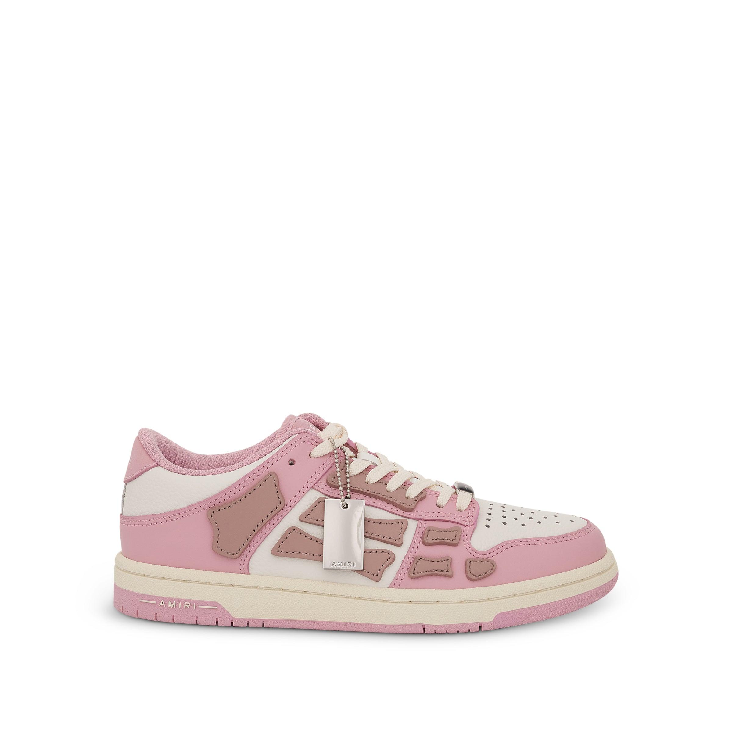 Amiri Skeleton Low Top Sneaker In Baby Pink | Lyst