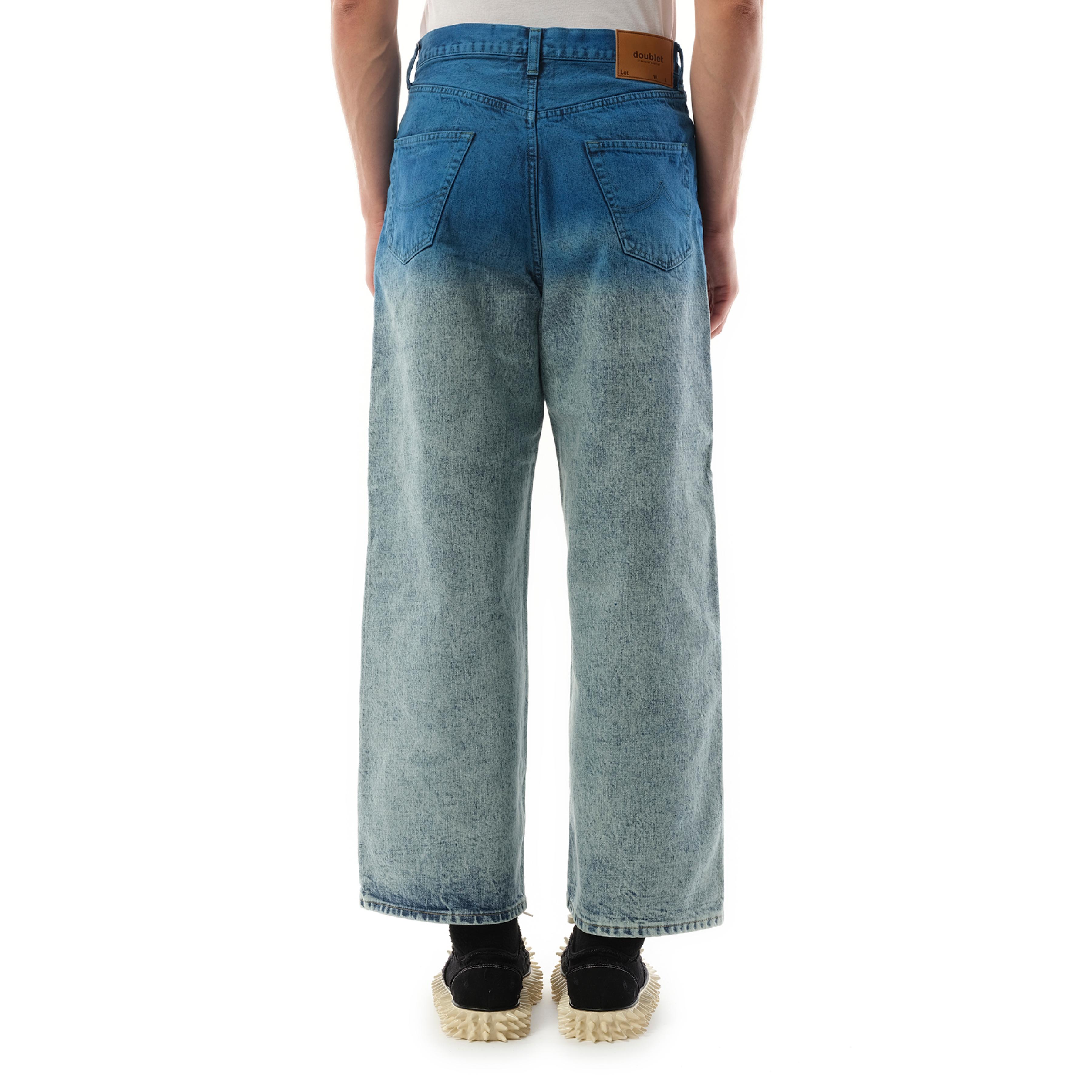 Doublet Anime Hand-Painting Denim Pants, 100% Cotton, Size