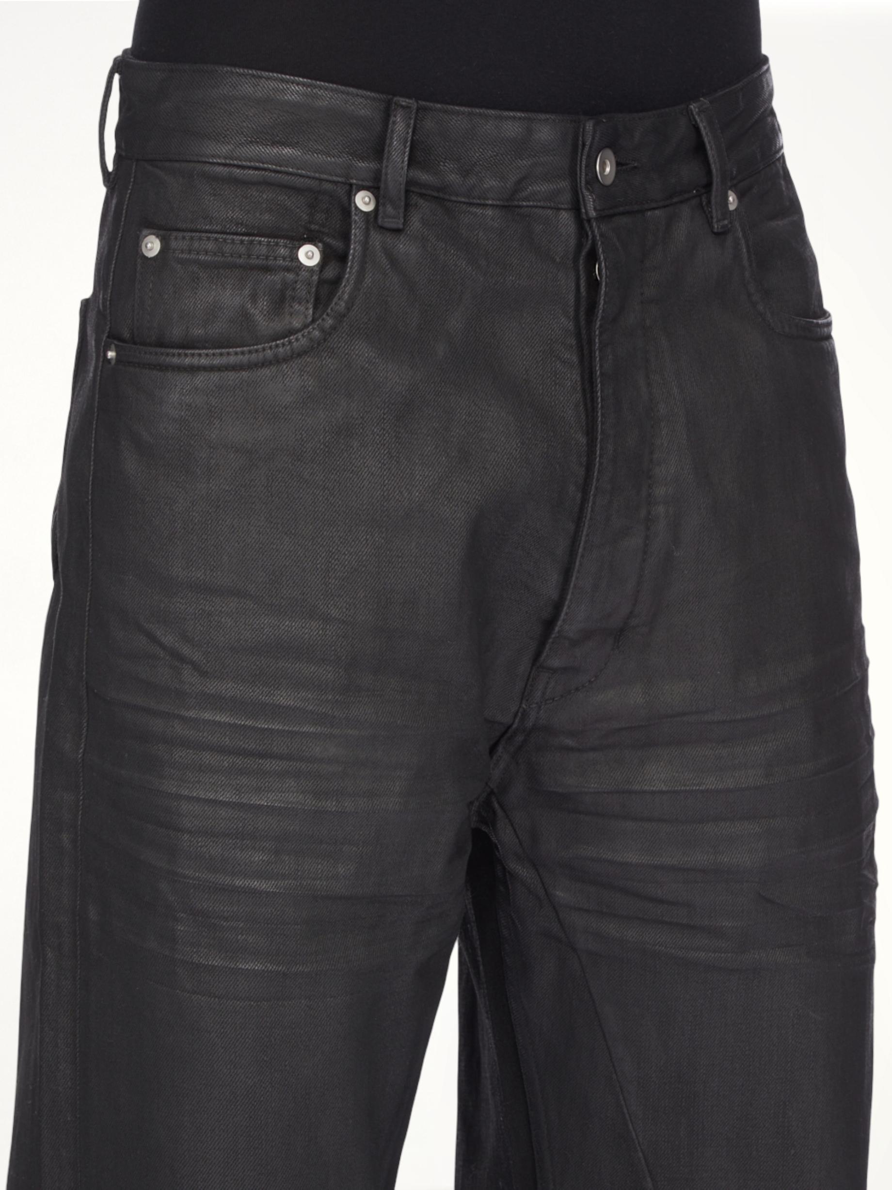Rick Owens Geth Jeans, 100% Cotton in Black for Men | Lyst