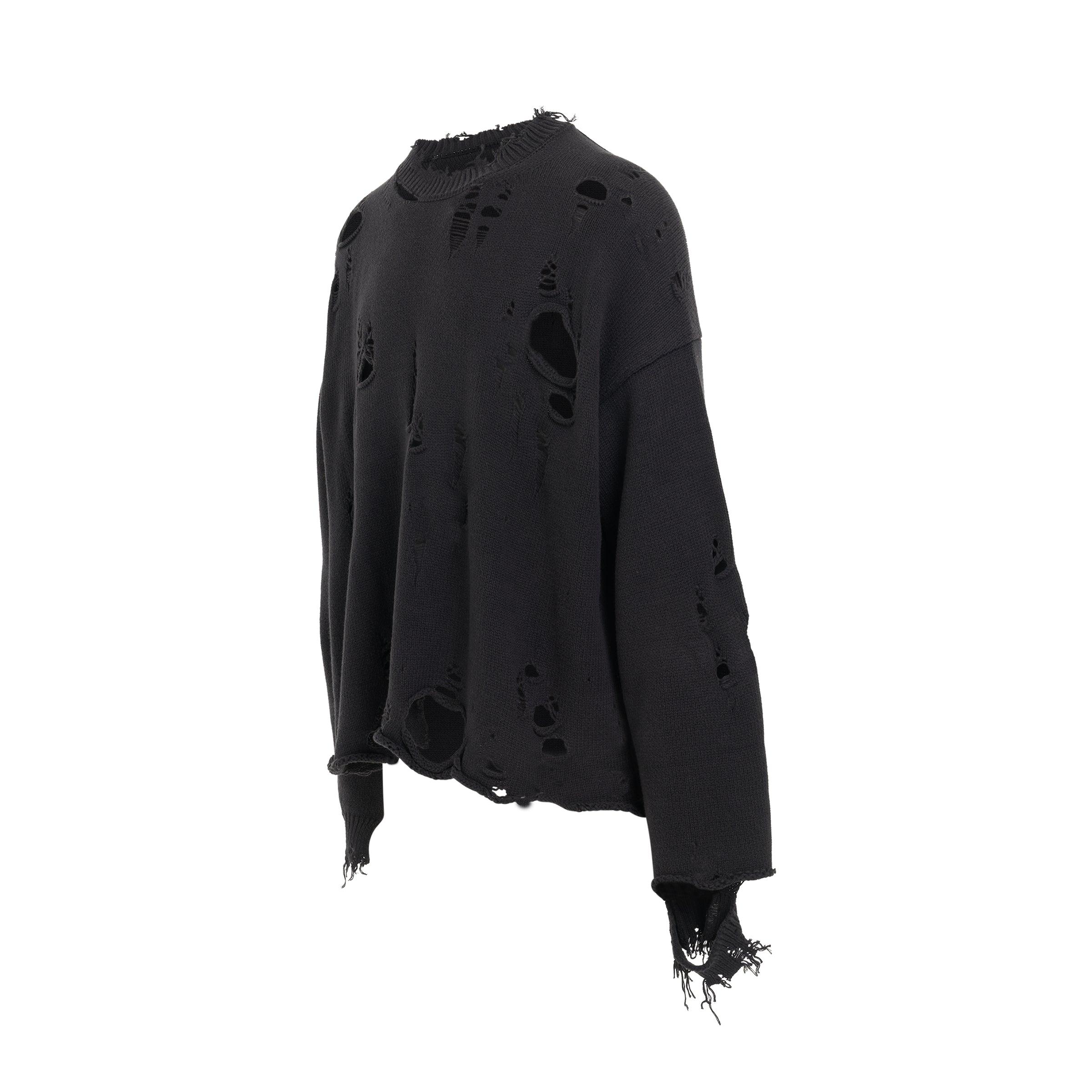 Doublet Destroyed Knit Pullover In Black for Men | Lyst