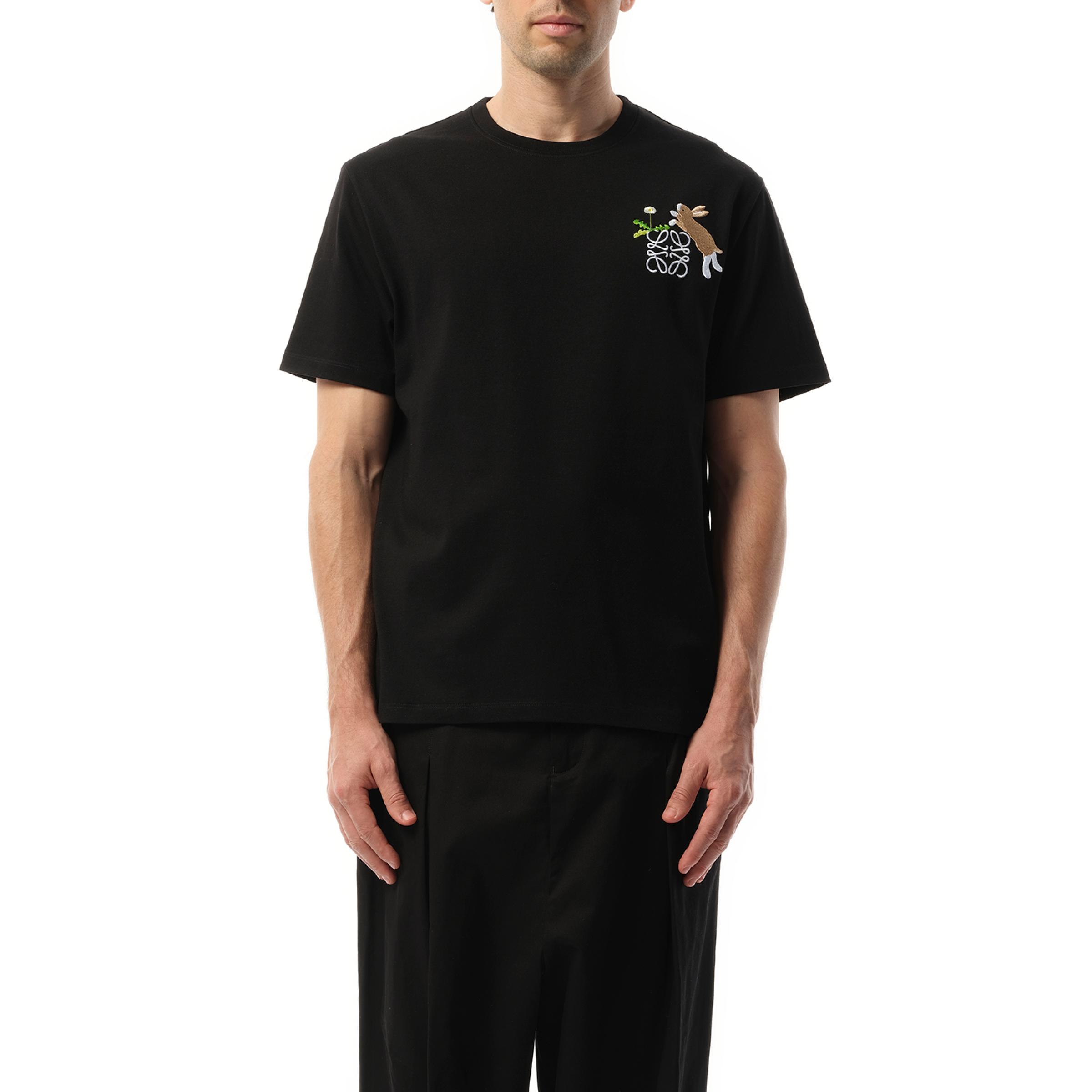 Tシャツ・カットソー Loewe Logo T-Shirt Relaxed fit T-shirt in cotton Black - LOEWE