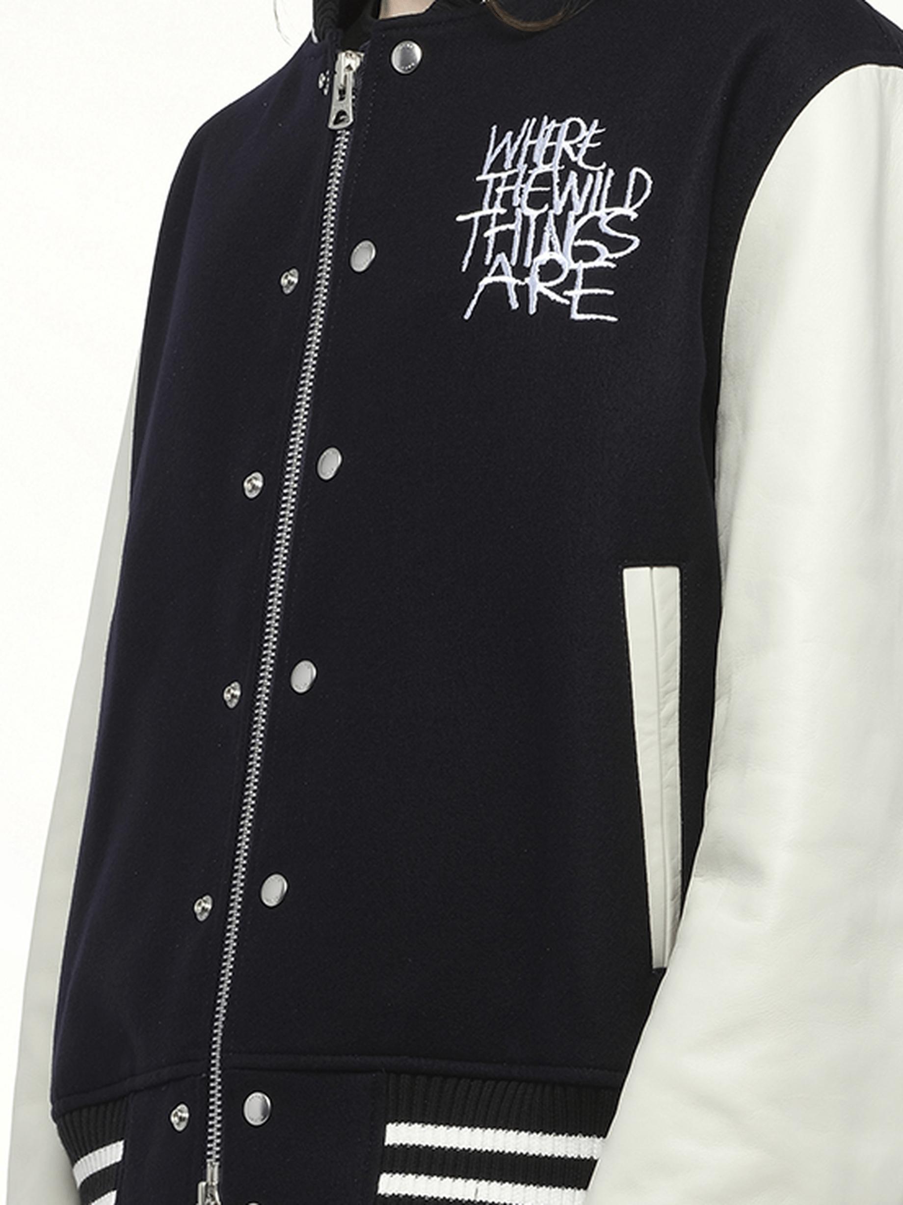 Sacai Where The Wild Things Are Blouson Bomber Jacket, 100% Cupro
