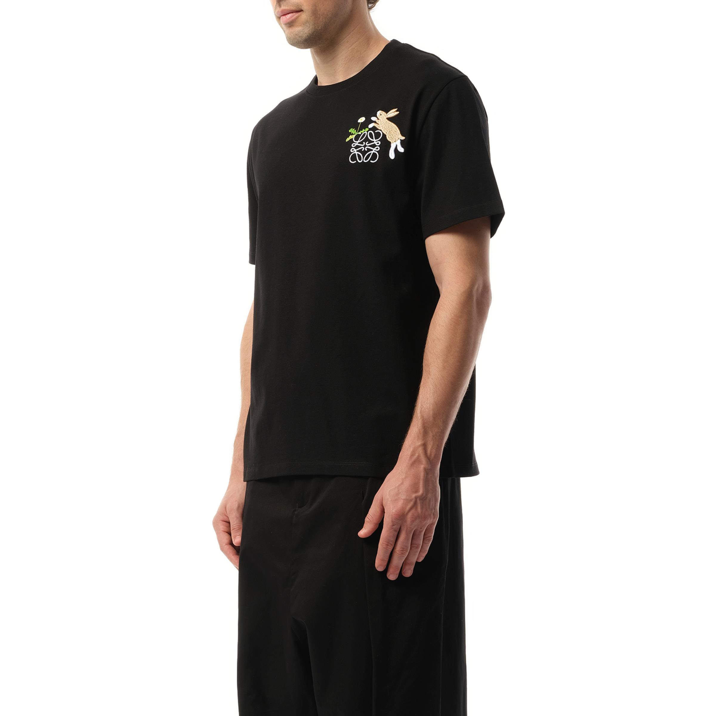 Loewe Suna Fujita Anagram Bunny T-Shirt, 100% Cotton, Size: Medium