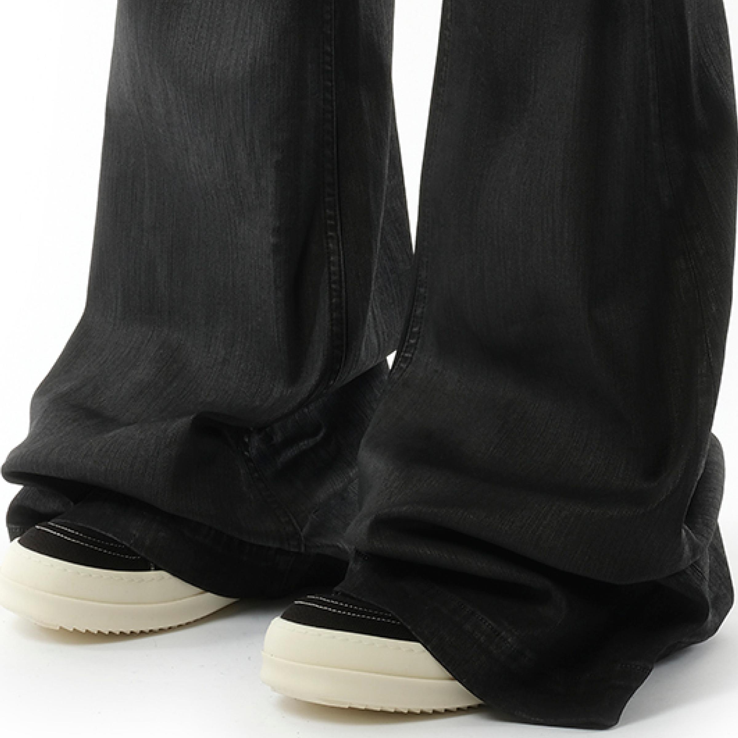 Rick Owens Bolan Bootcut Denim Pants, Wax, 100% Cotton in Rick Owens Bolan Bootcut Denim Pants, Wax, 100% Cotton in