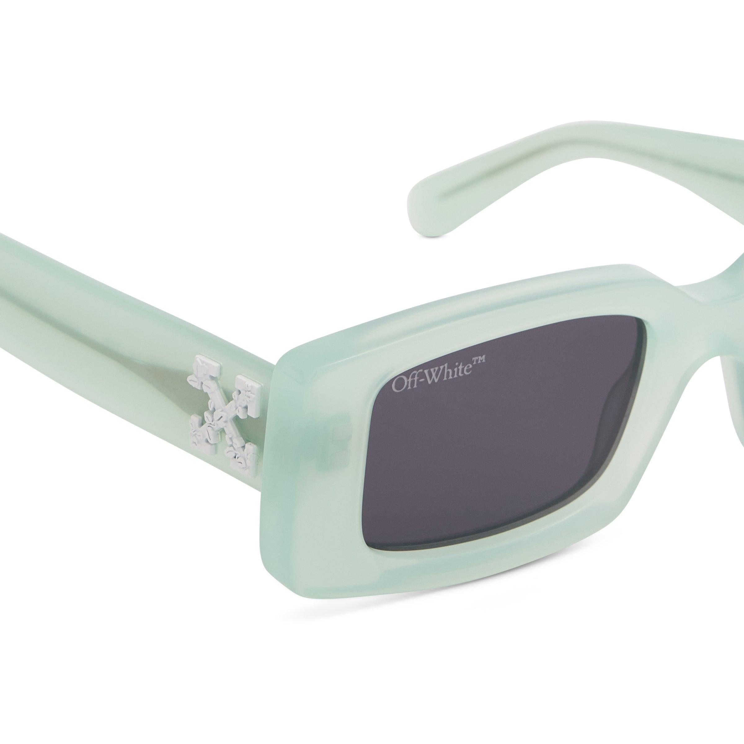 OFF-WHITE: Arthur sunglasses in acetate - Turquoise
