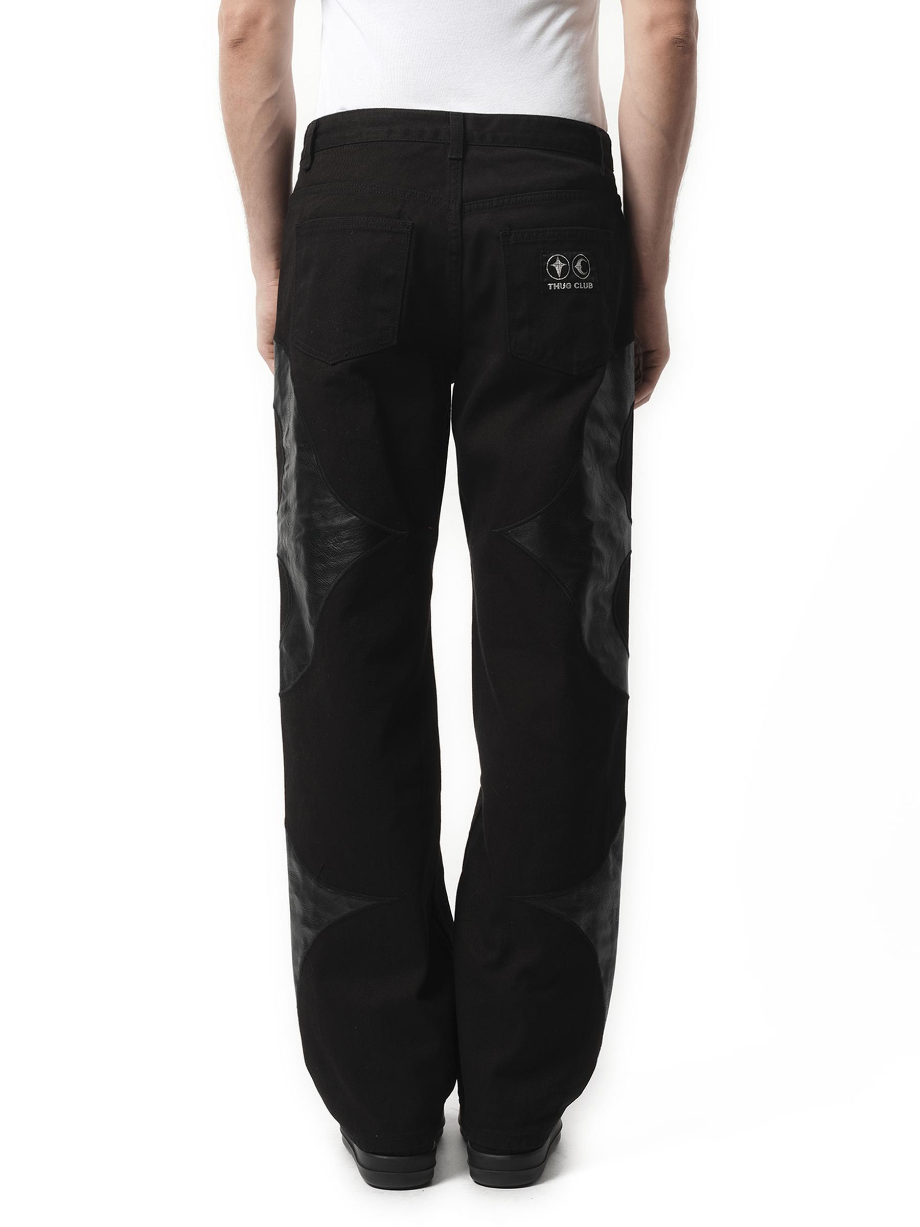 THUG CLUB/TC LEATHER BLACK DENIM PANT/2/デニム/BLK/TC24PT0602