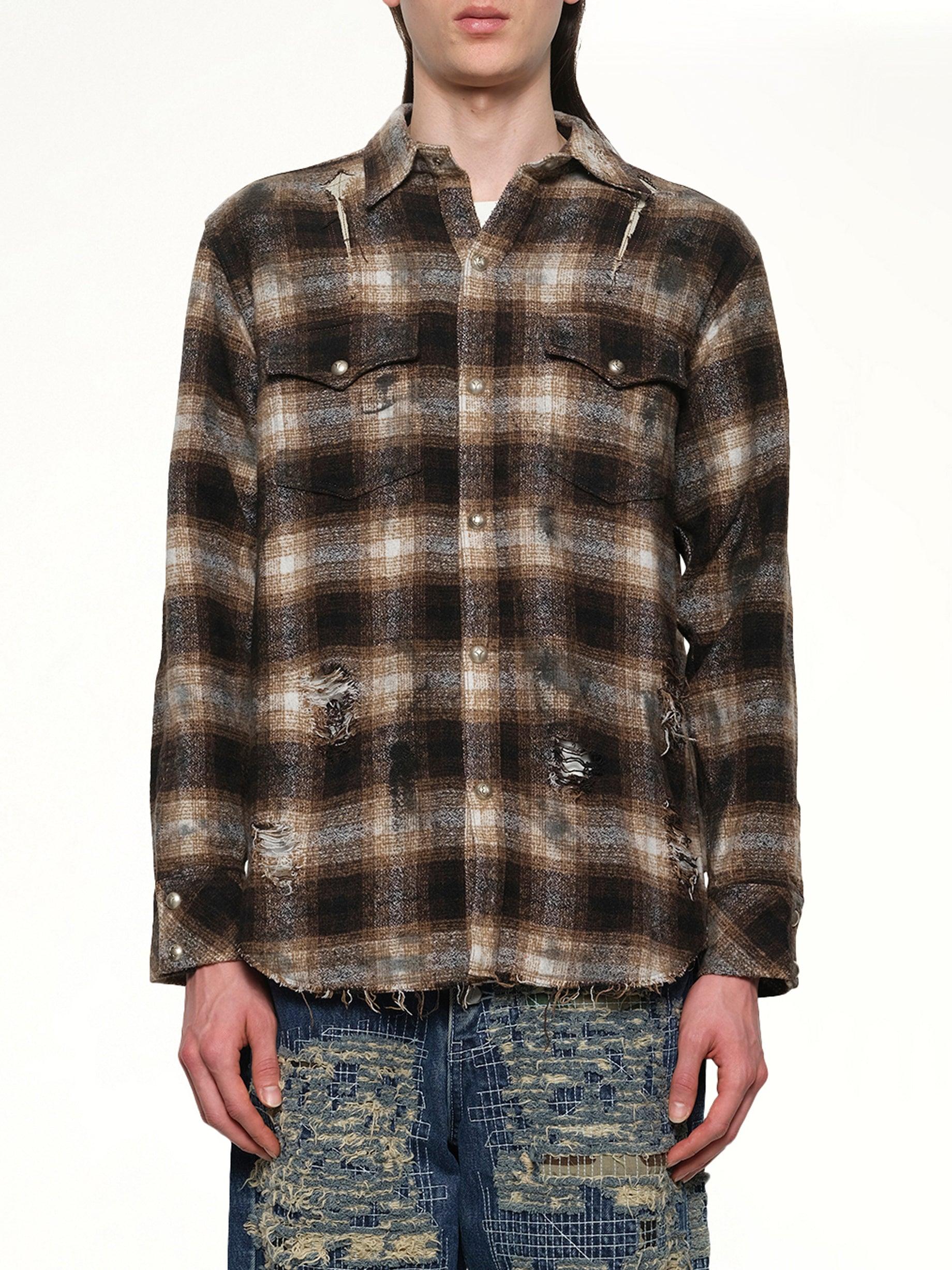 THUG CLUB Angels Damaged Shirt in Gray for Men | Lyst