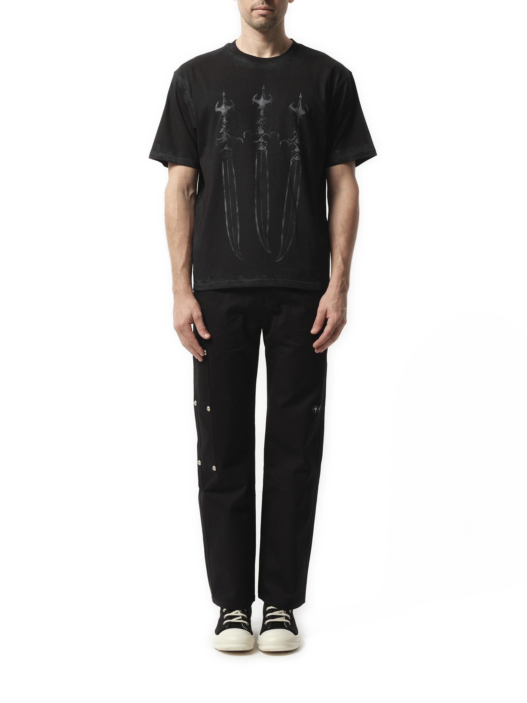 THUG CLUB Santoryu Master T-Shirt, 100% Cotton in Black for