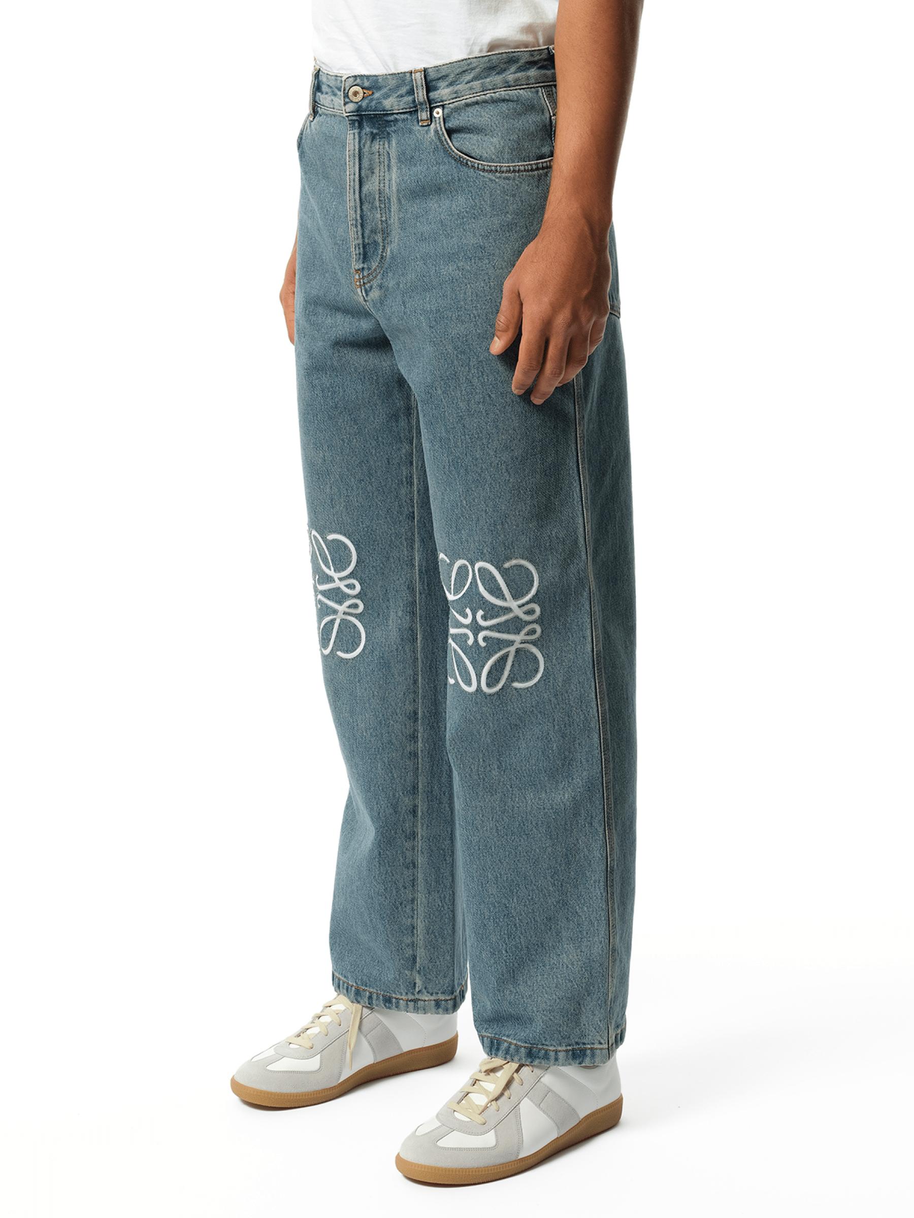 【LOEWE】ANAGRAM BAGGY JEANS Loewe Anagram Baggy Jeans - Bergdorf Goodman