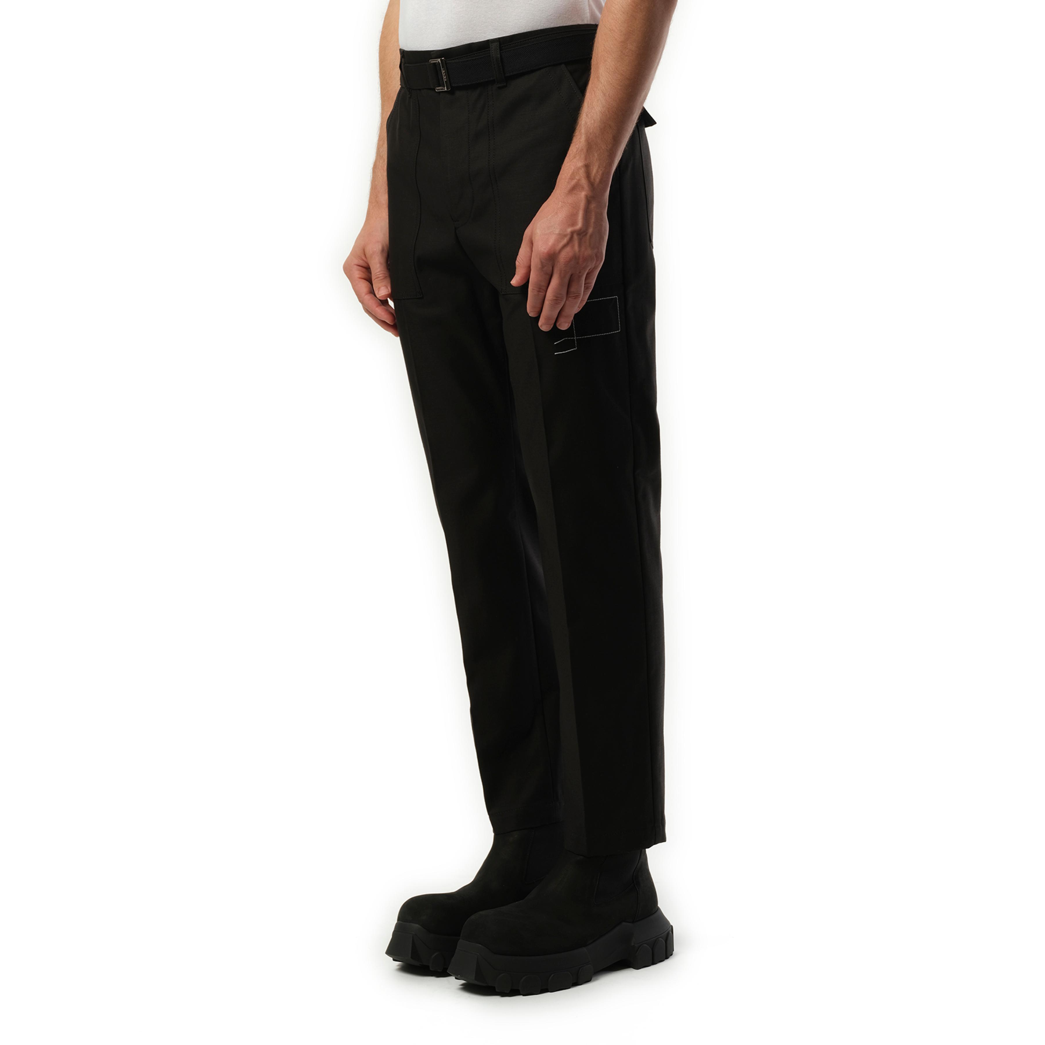 Sacai Wtaps Cotton Back Satin Pants, 100% Cotton in Black Sacai Wtaps Cotton Back Satin Pants, 100% Cotton in Black