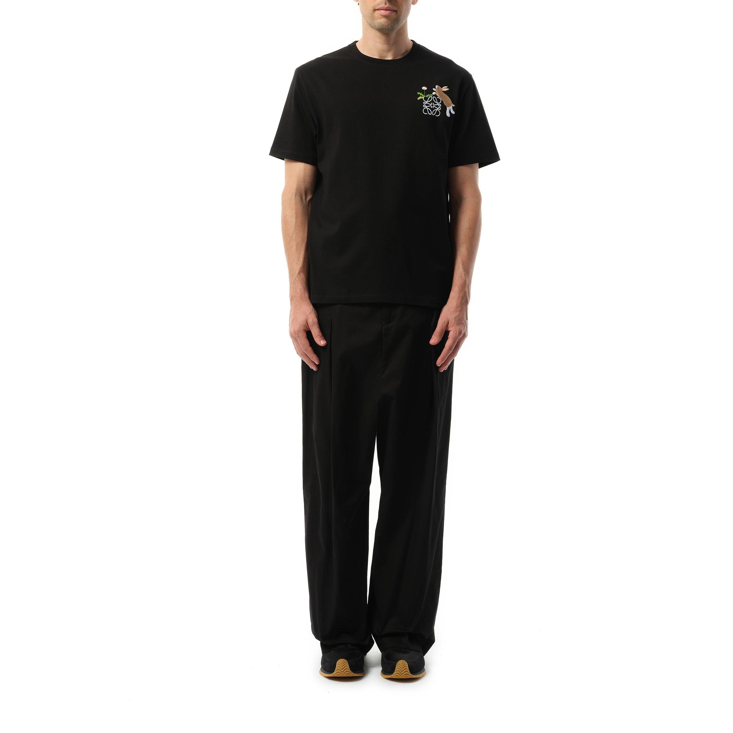 24AW new/LOEWE x Suna FujitaバニーTシャツ T-Shirt Black LOEWE Suna Fujita x LOEWE Rabbit Relaxed-Fit T-Shirt | Saks