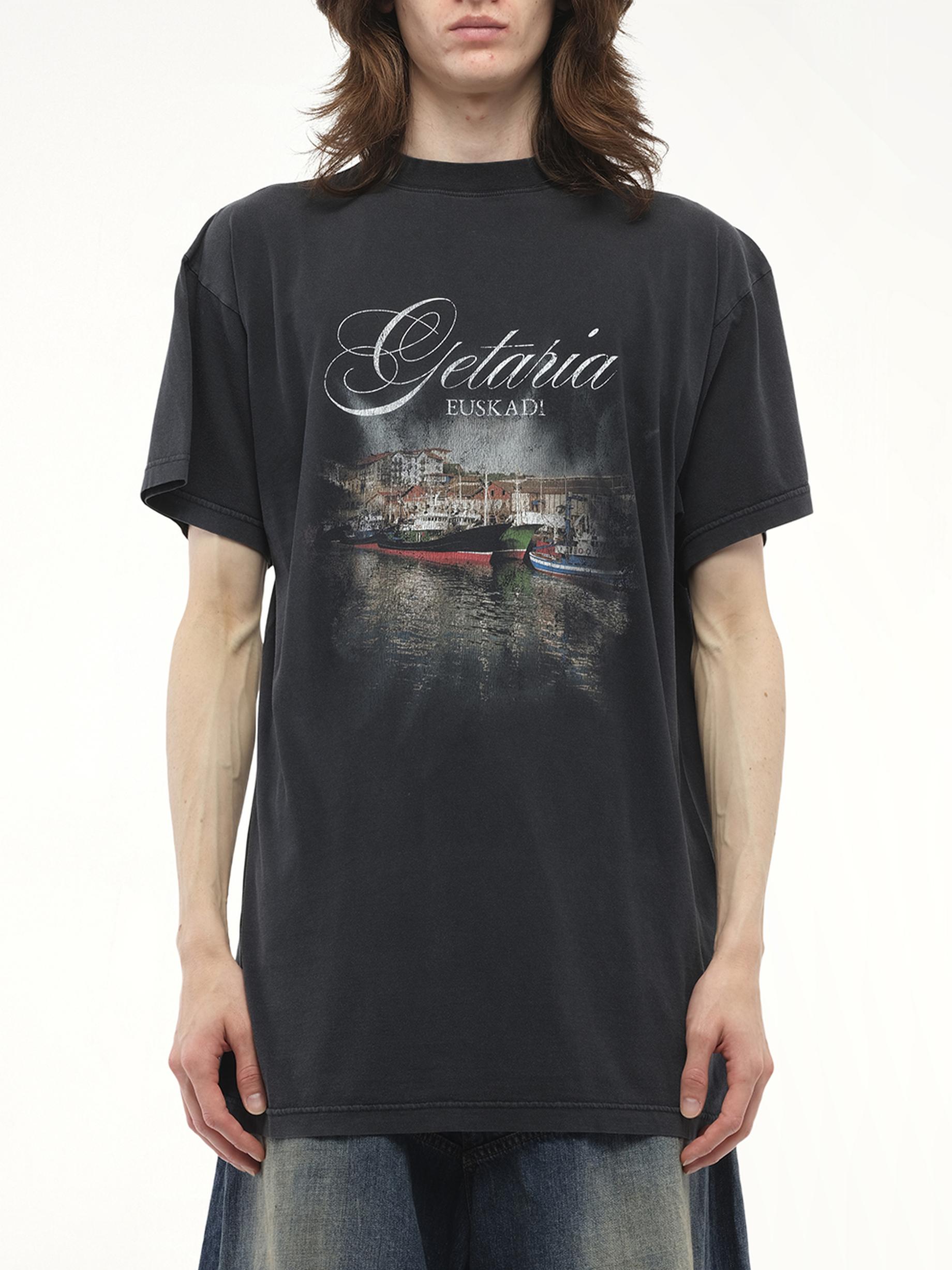 Balenciaga Getaria Oversized T-Shirt, Short Sleeves, 100% Cotton