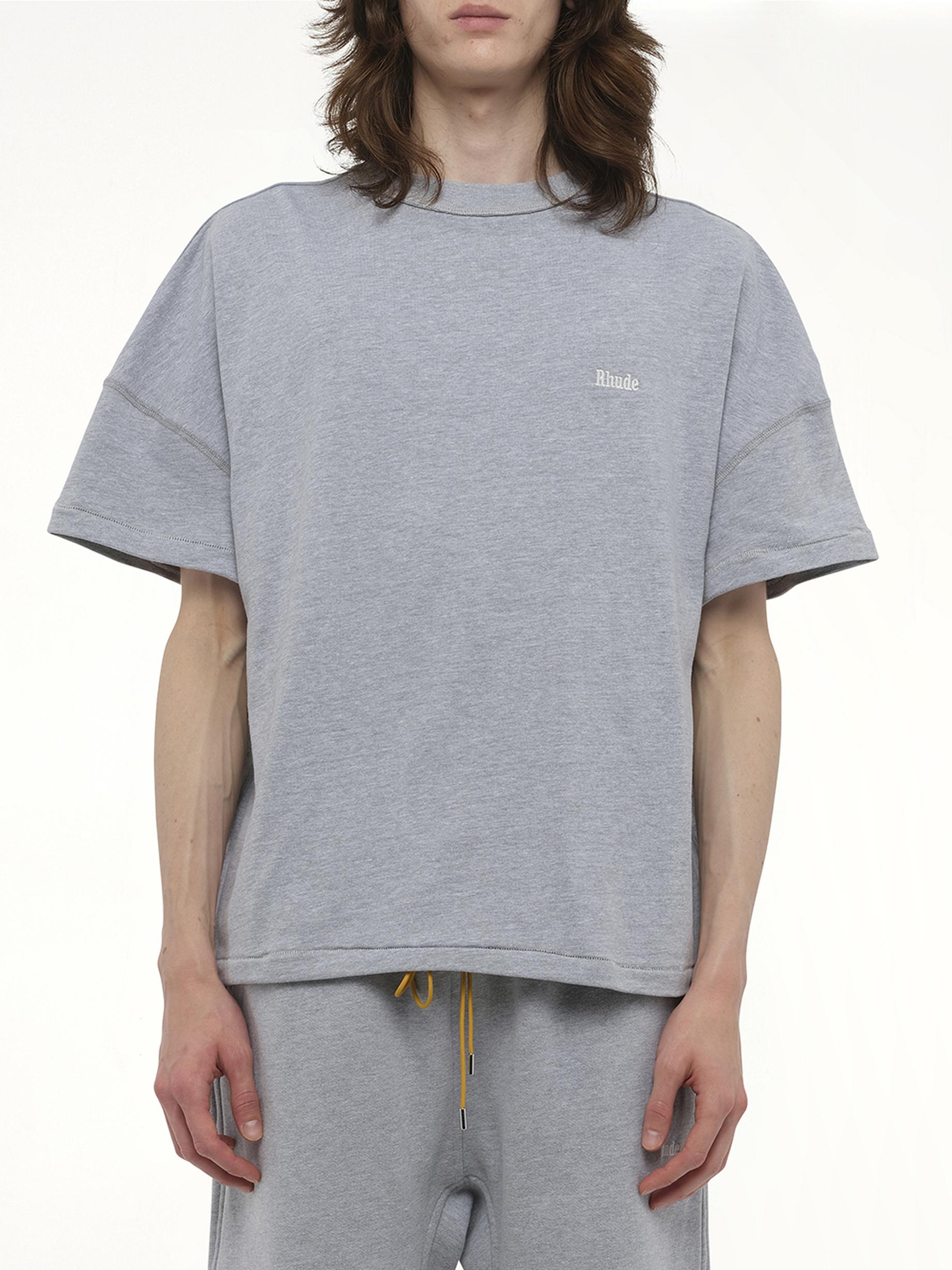 【関税込み】Rhude グレー Classique Reverse Tシャツ Rhude Classique Reverse T-Shirt, 100% Cotton, Size: Small in