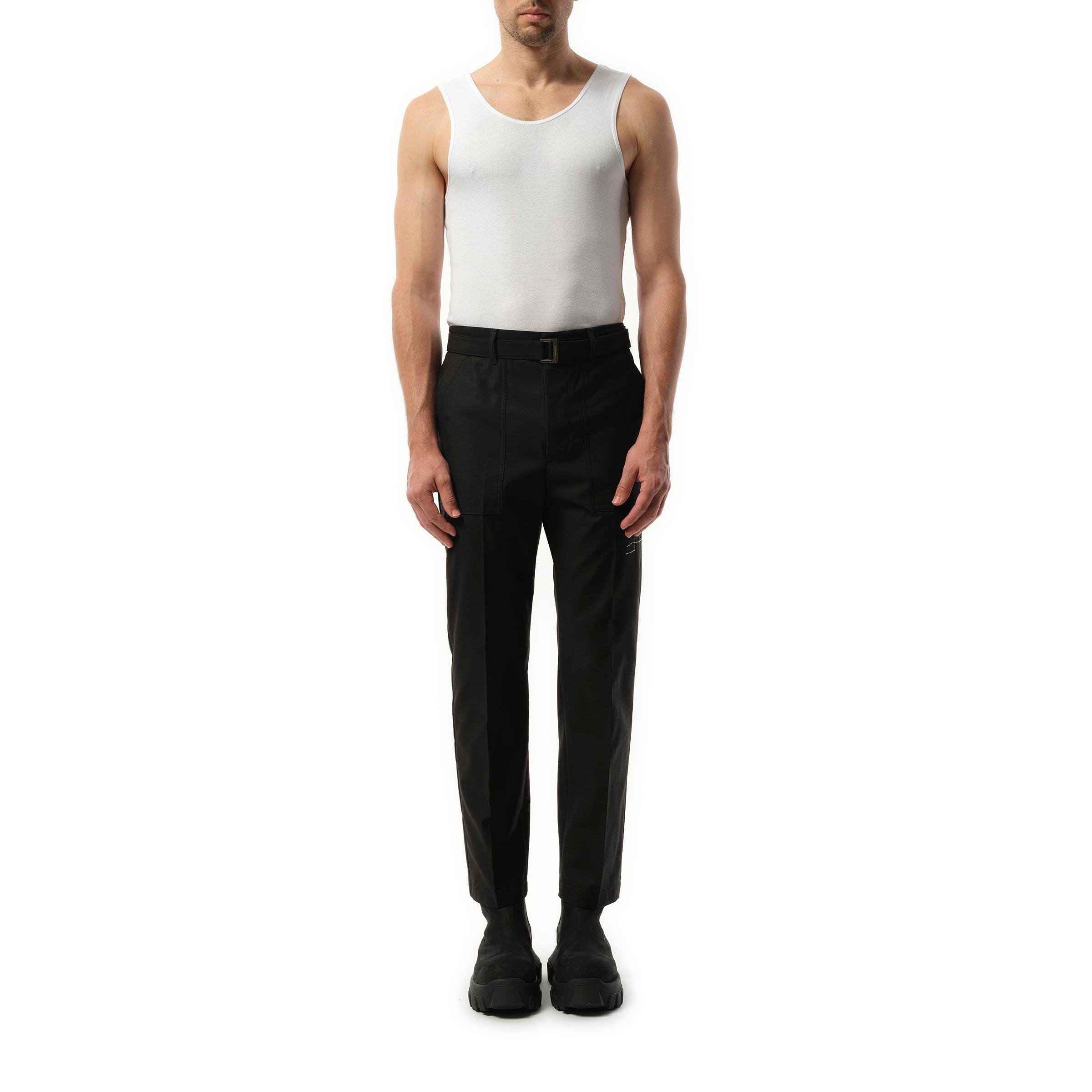 sacai x WTAPS Cotton Back Satin Pants Black | HAVEN