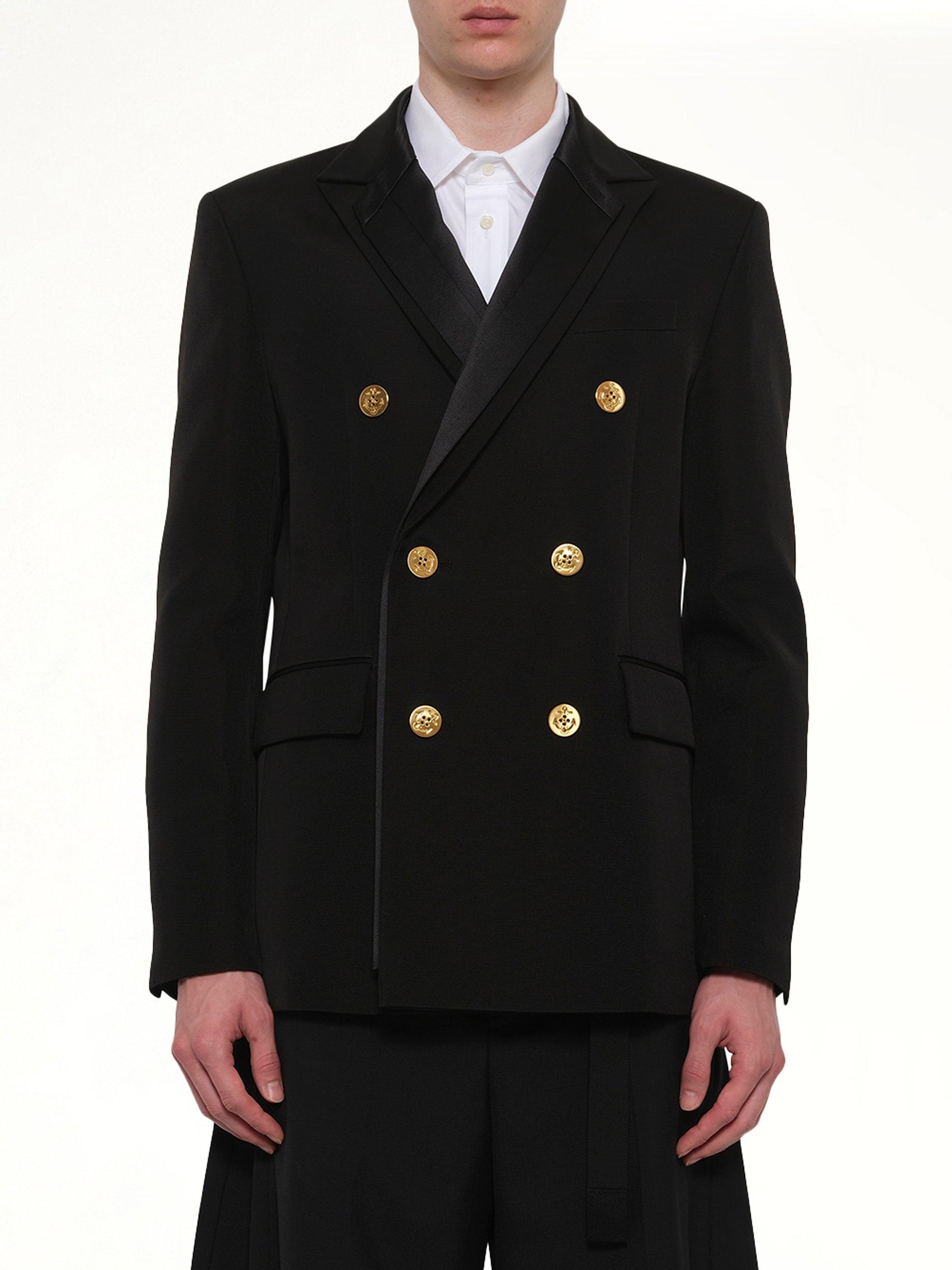 ジャケット・アウター SACAI BLOUSON Double-Faced Silk Co Jkt Sacai Double-Faced Silk Cotton Jacket in Black for Men | Lyst
