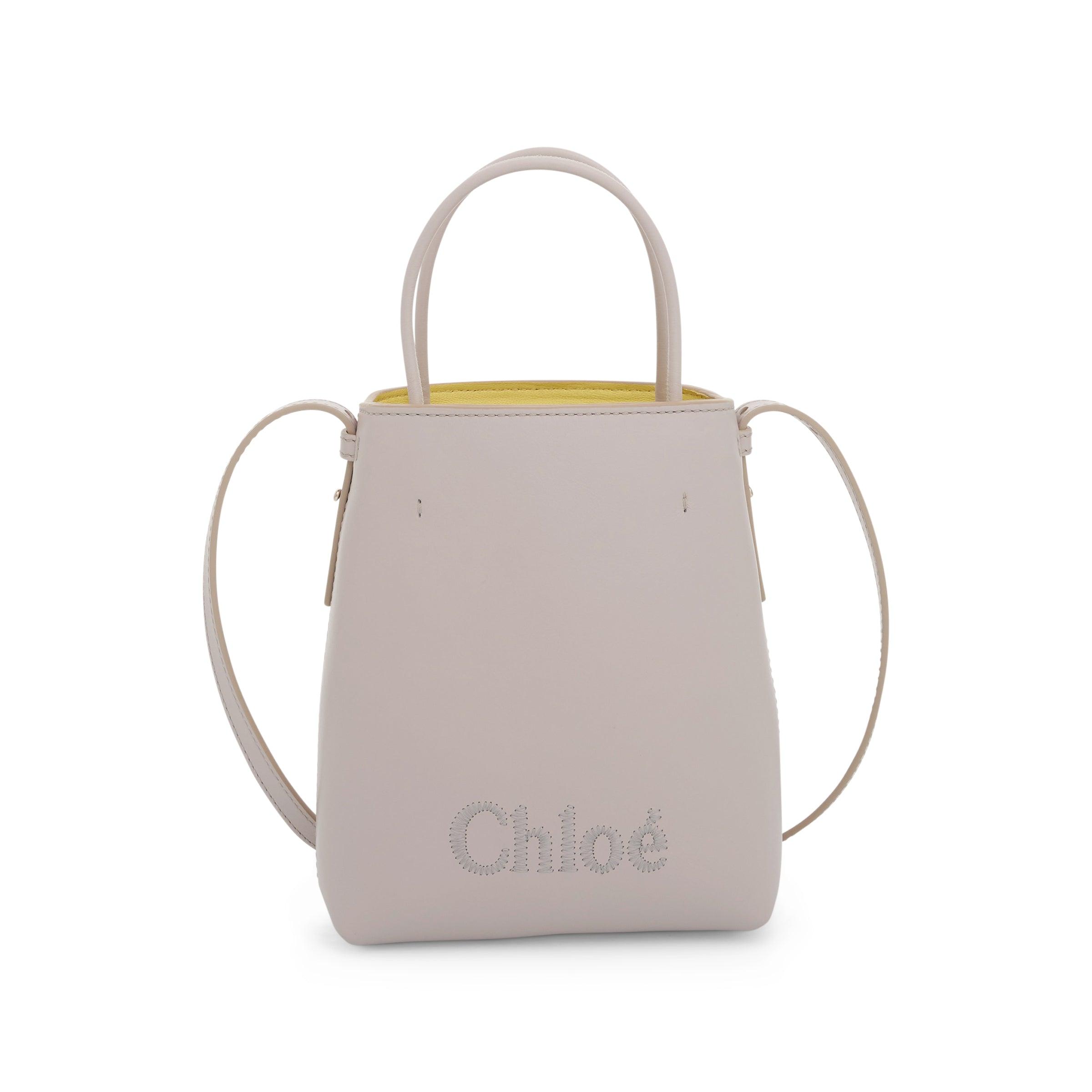 Chloé Sense Micro Tote Bag In Wild Grey in Gray | Lyst
