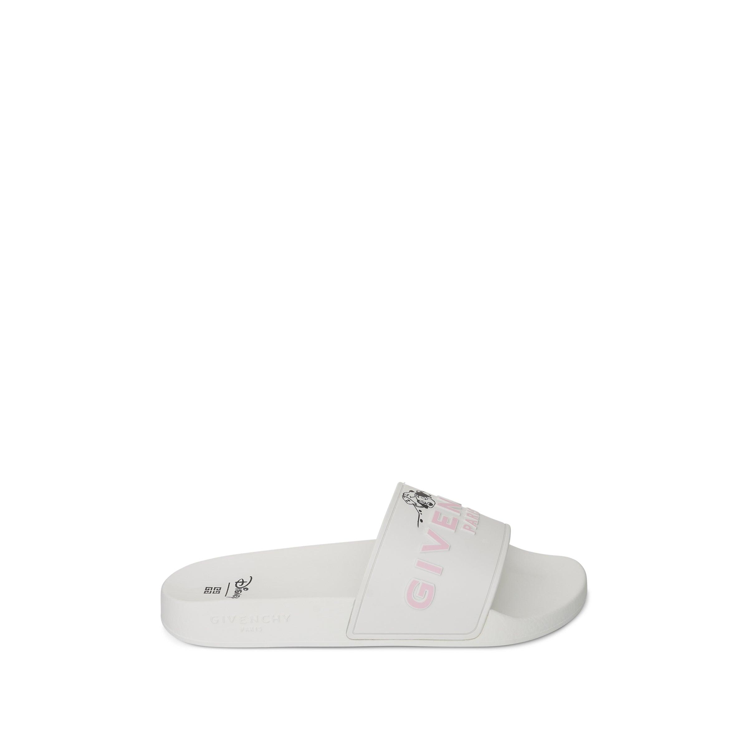 Givenchy Disney 101 Dalmatians Slide Sandals in White | Lyst