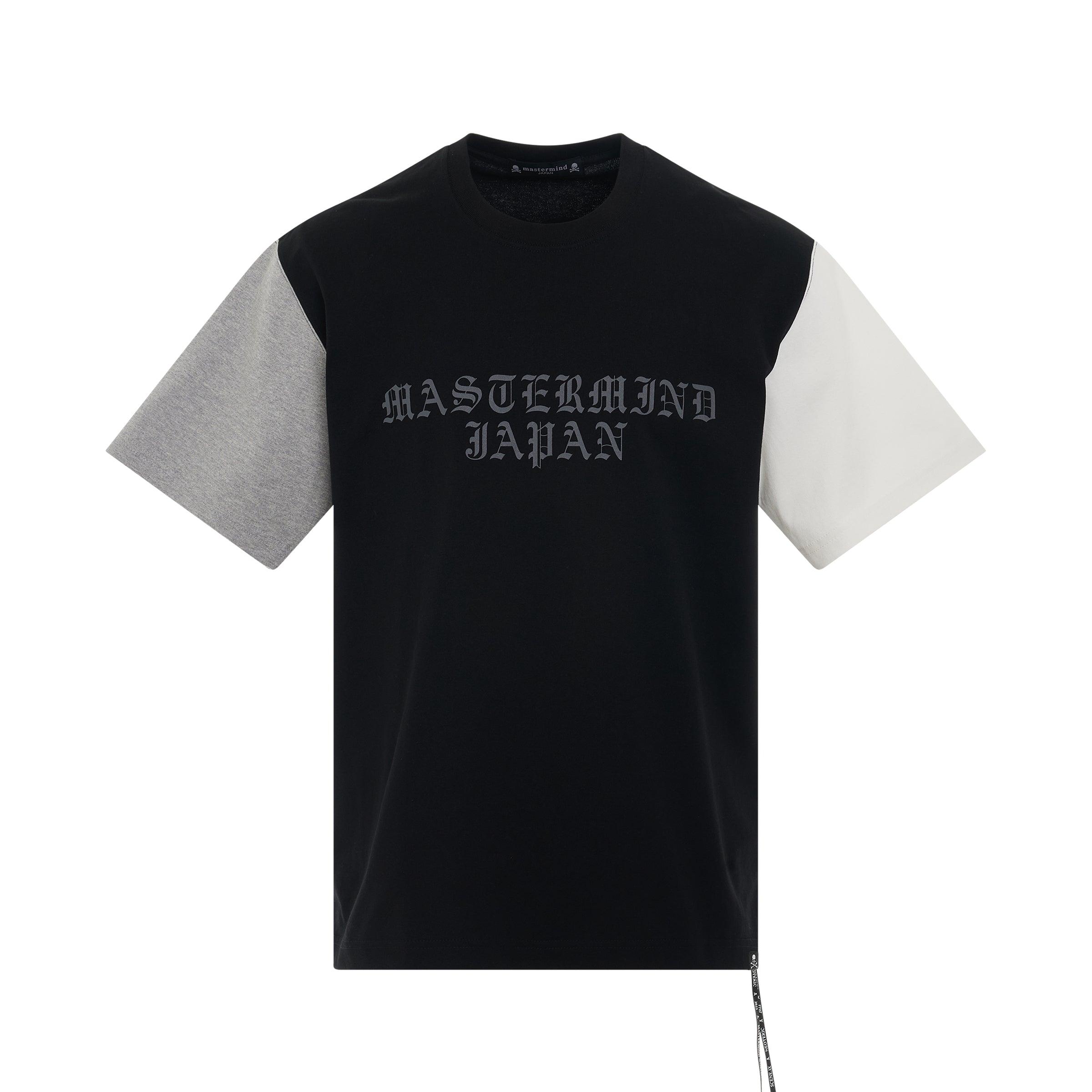Mastermind Japan Colourblock Logo T-shirt In Black for Men | Lyst