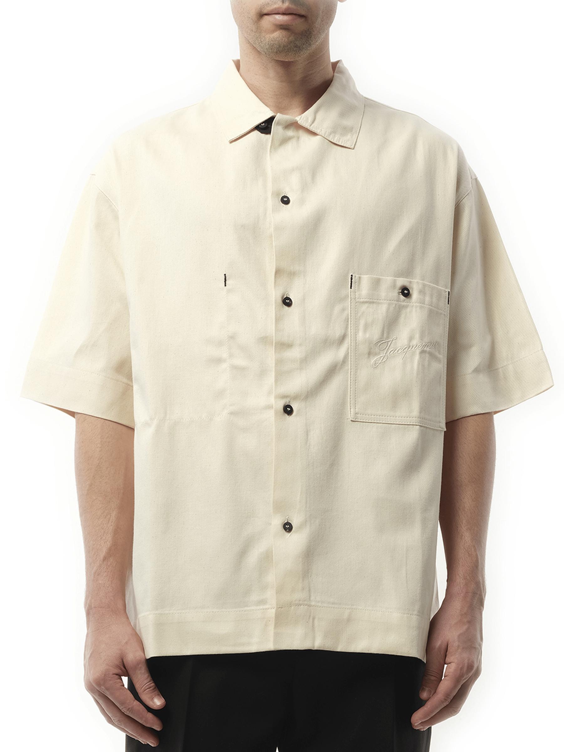 Tシャツ・カットソー JACQUEMUS LA CHEMISE DE-NIMES ALOE (25E255DE060 1516 110) Jacquemus - La chemise de Nîmes Shirt | HBX - Globally
