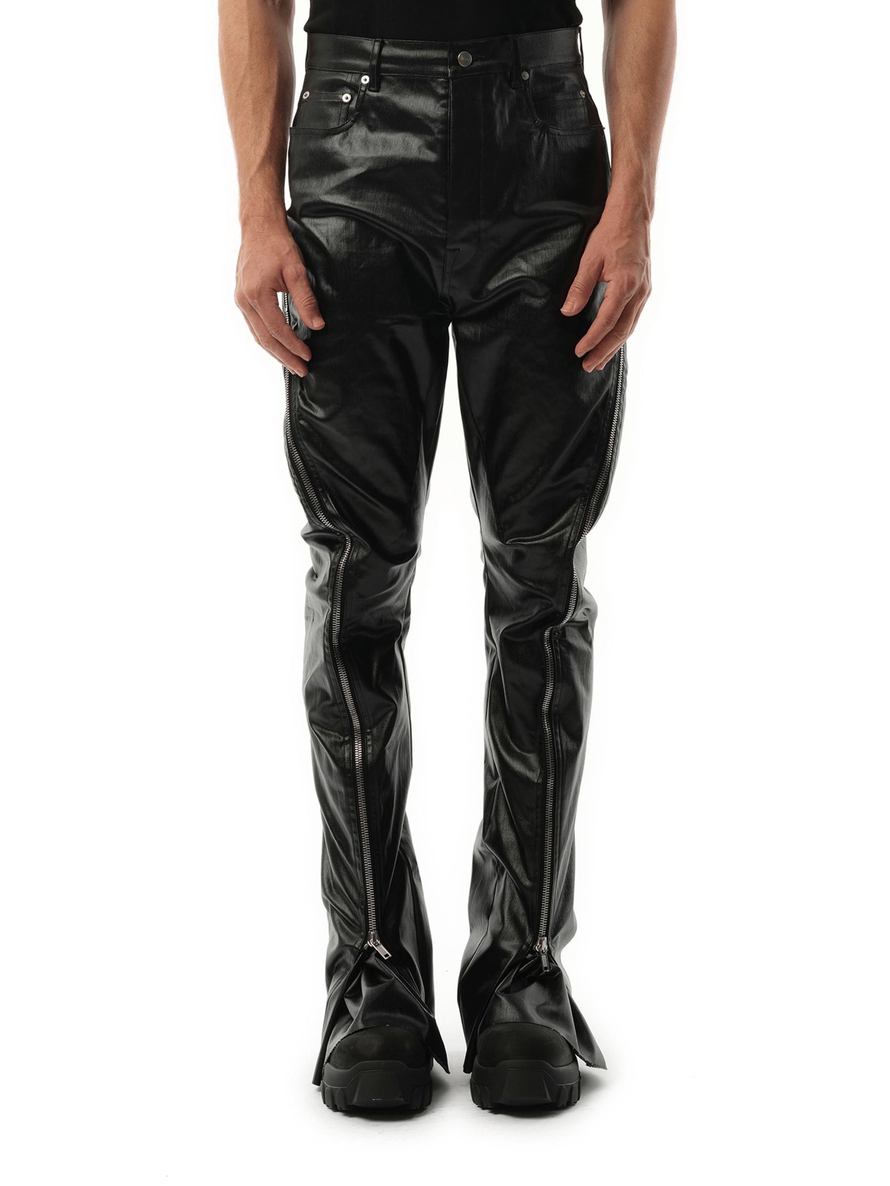 rick-owens-Black-Coated-Denim- 