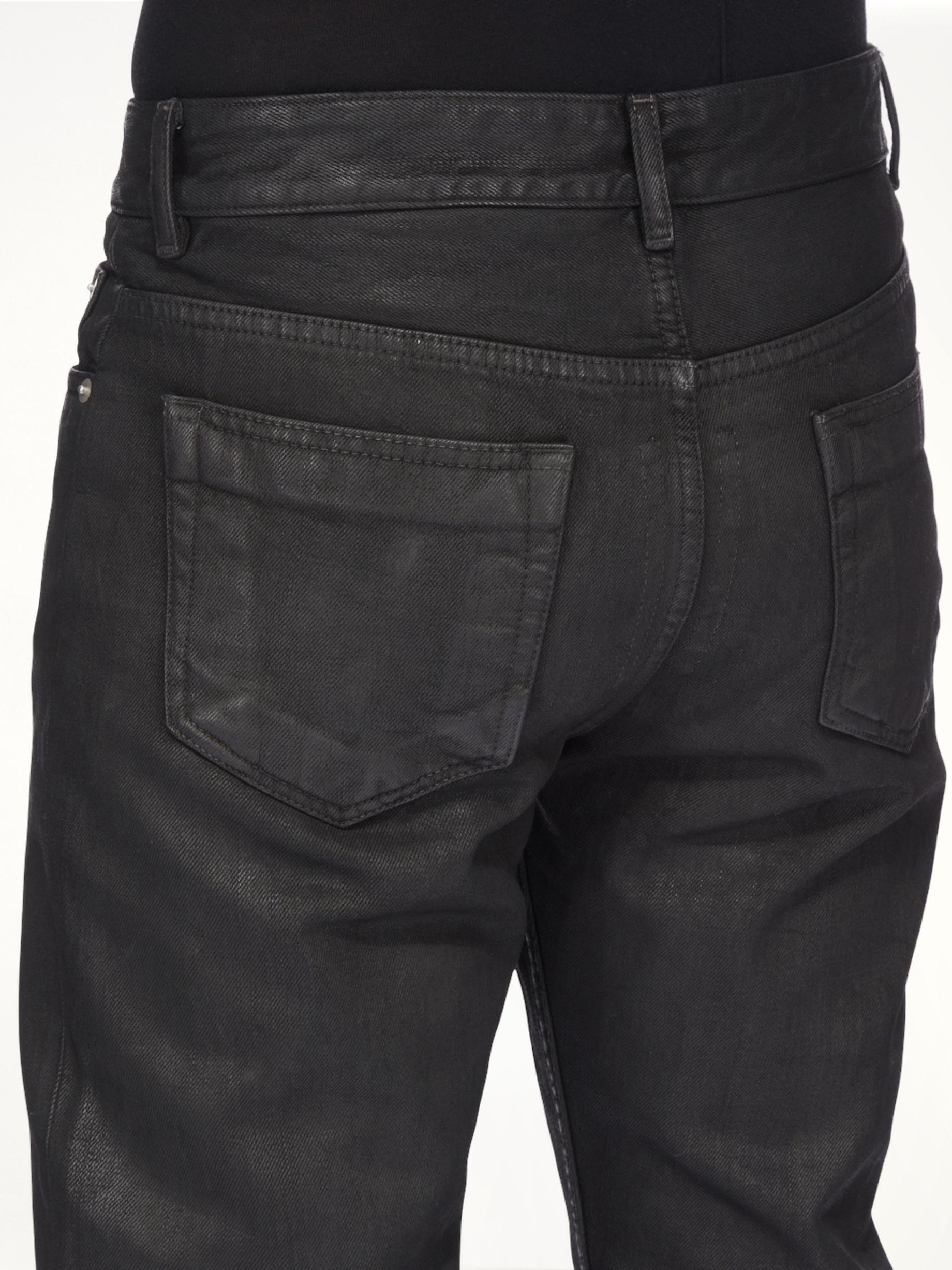 Rick Owens Fog Cut Jeans, 100% Cotton in Black for Men | Lyst