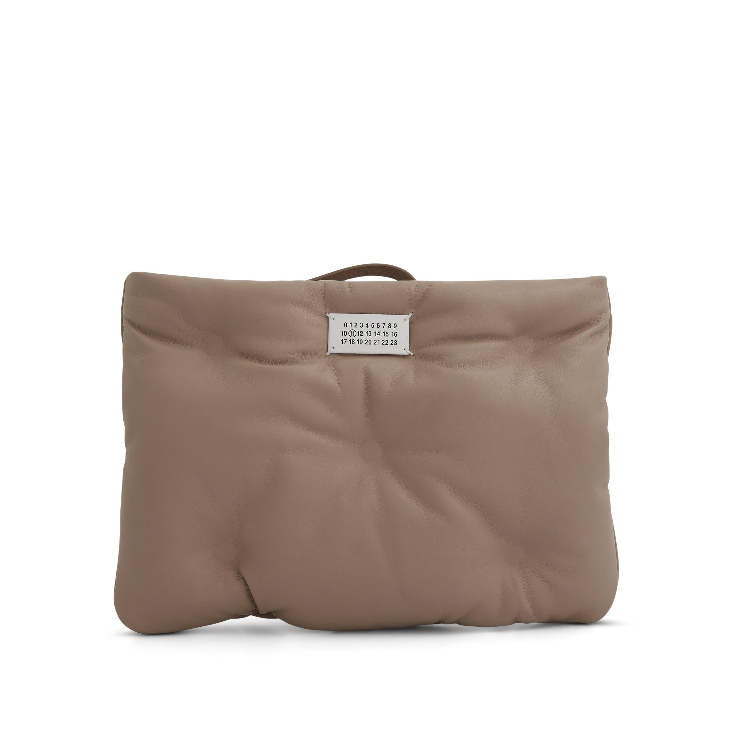 Maison Margiela Glam Slam Leather Clutch In Misty Rose in Brown Lyst
