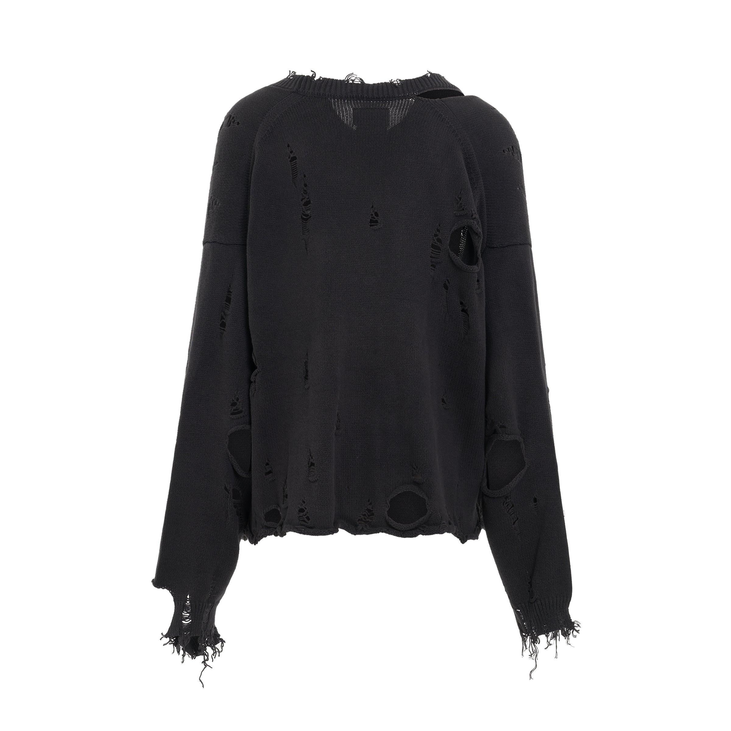 Doublet Destroyed Cardigan In Black for Men | Lyst