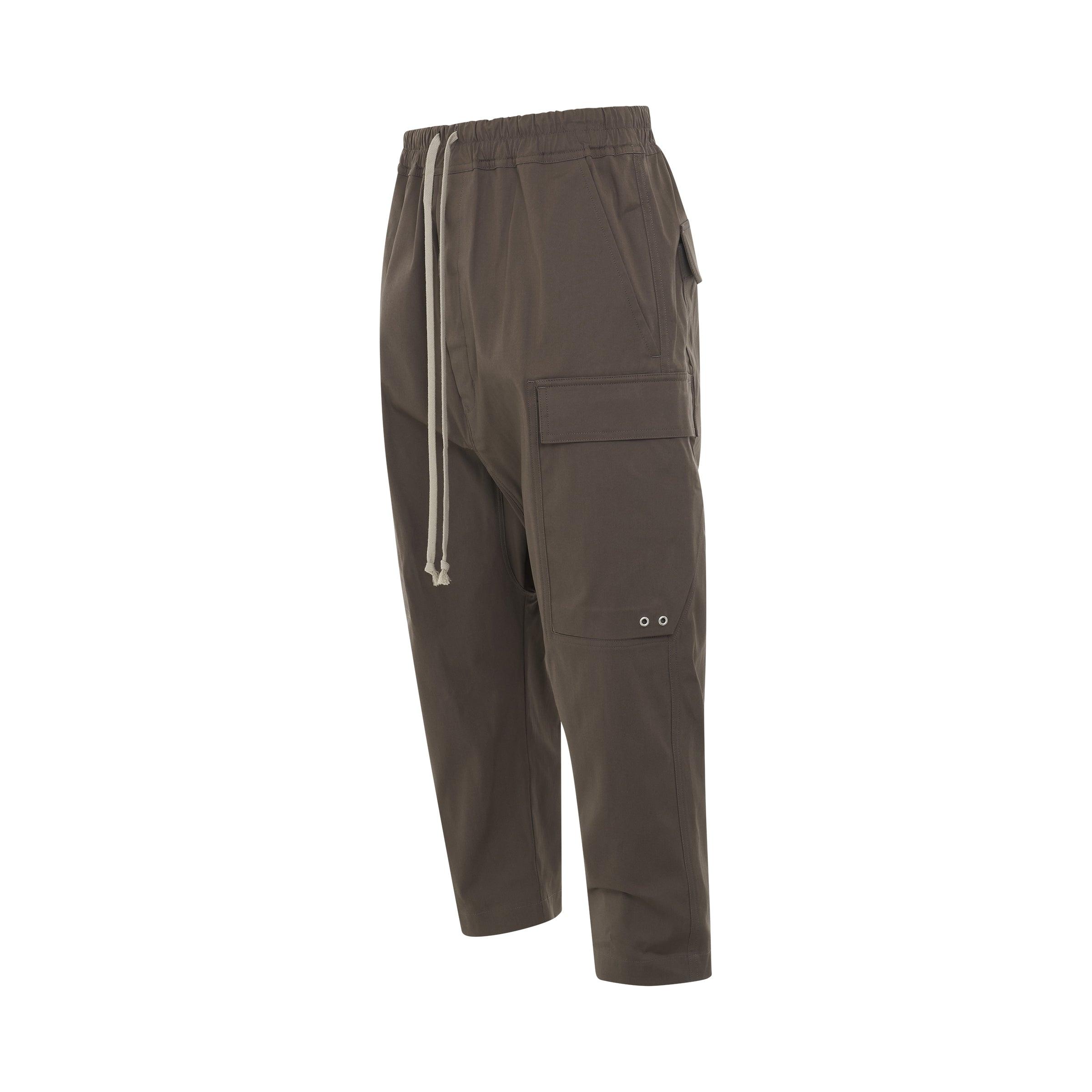 Rick Owens Cargo Cropped Pants In Dust in Gray for Men | Lyst