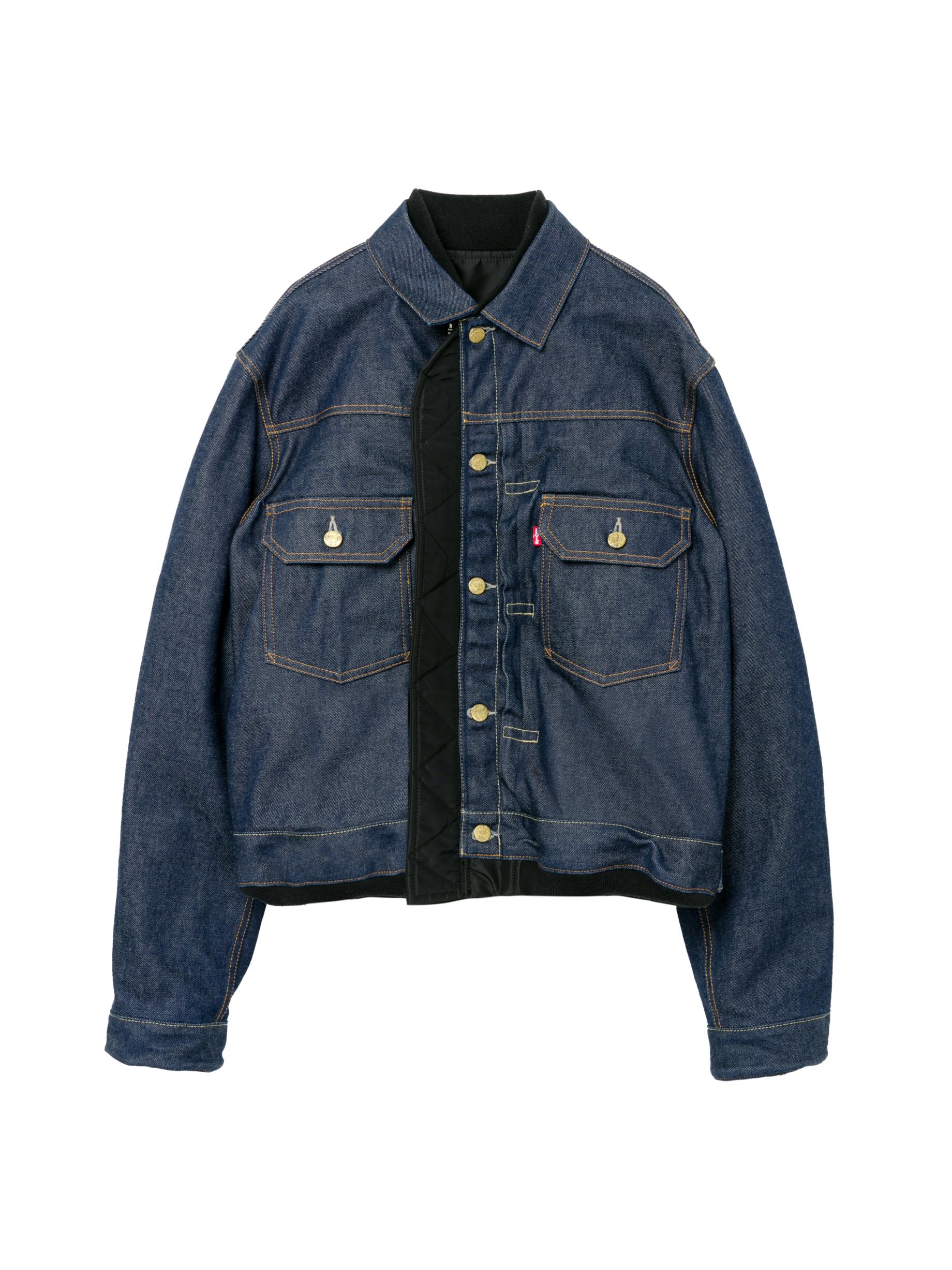 sacai 美品 21AW Denim Blouson 再構築デニム sacai 美品 21AW Denim Blouson 再構築デニム