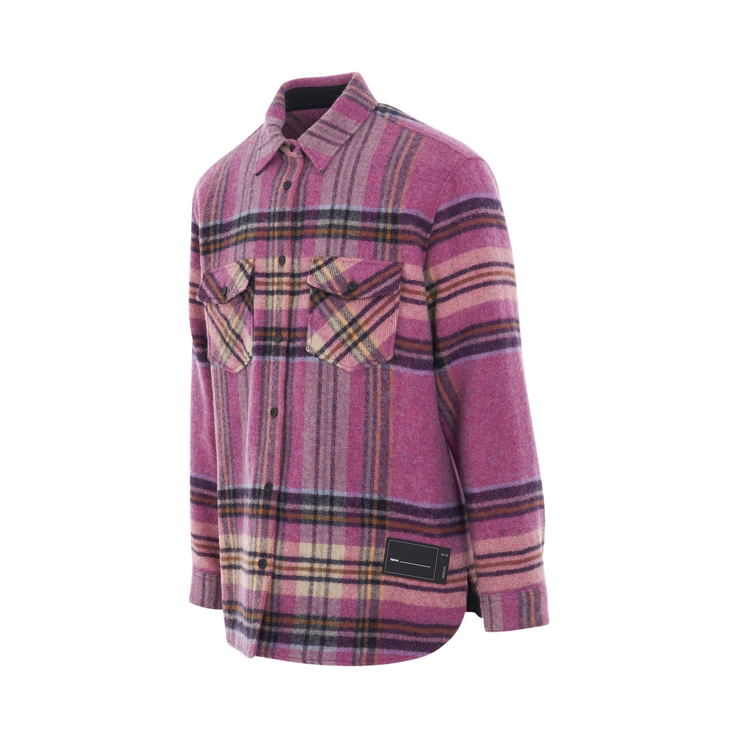 WE11DONE】CHECK ANORAK WOOL SHIRT【M】 equaljustice.wy.gov