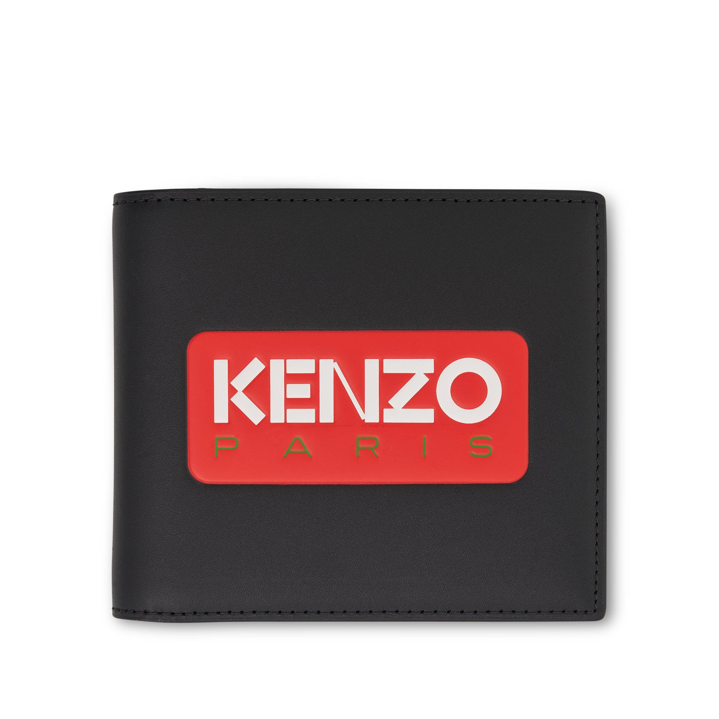 KENZO Paris Leather Wallet In Black in Red for Men | Lyst