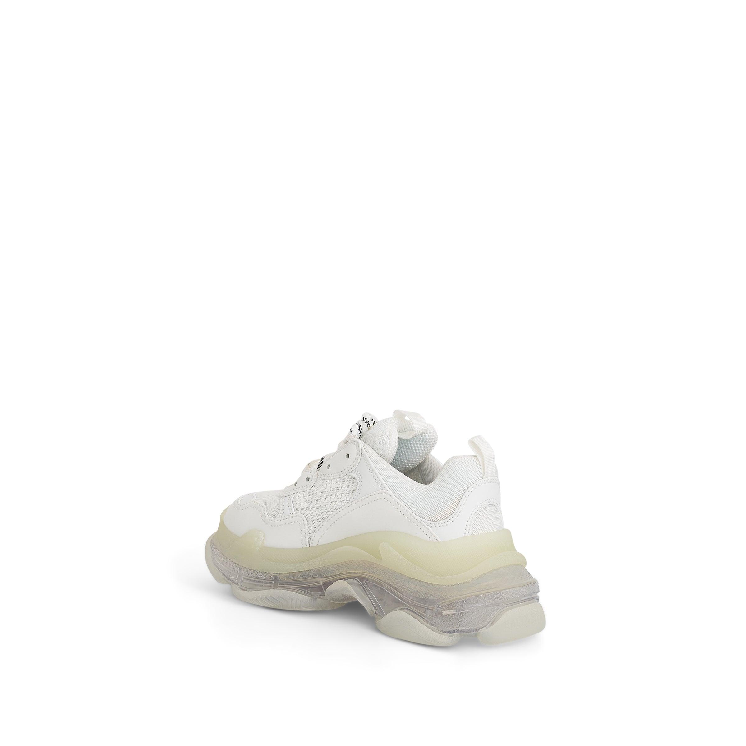 Balenciaga Triple S Clear Sole Sneakers In White | Lyst