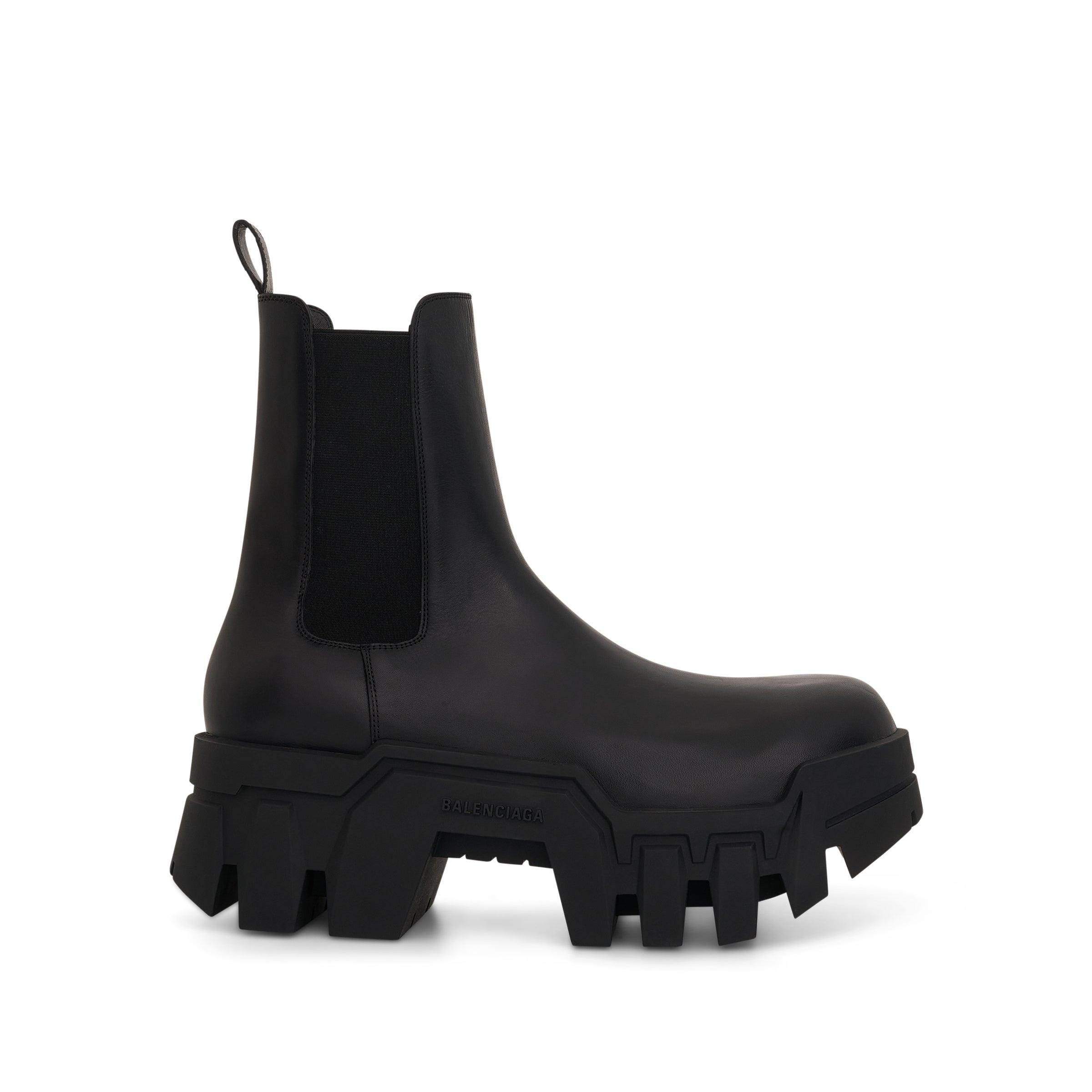 balenciaga papier chelsea ankle boots black