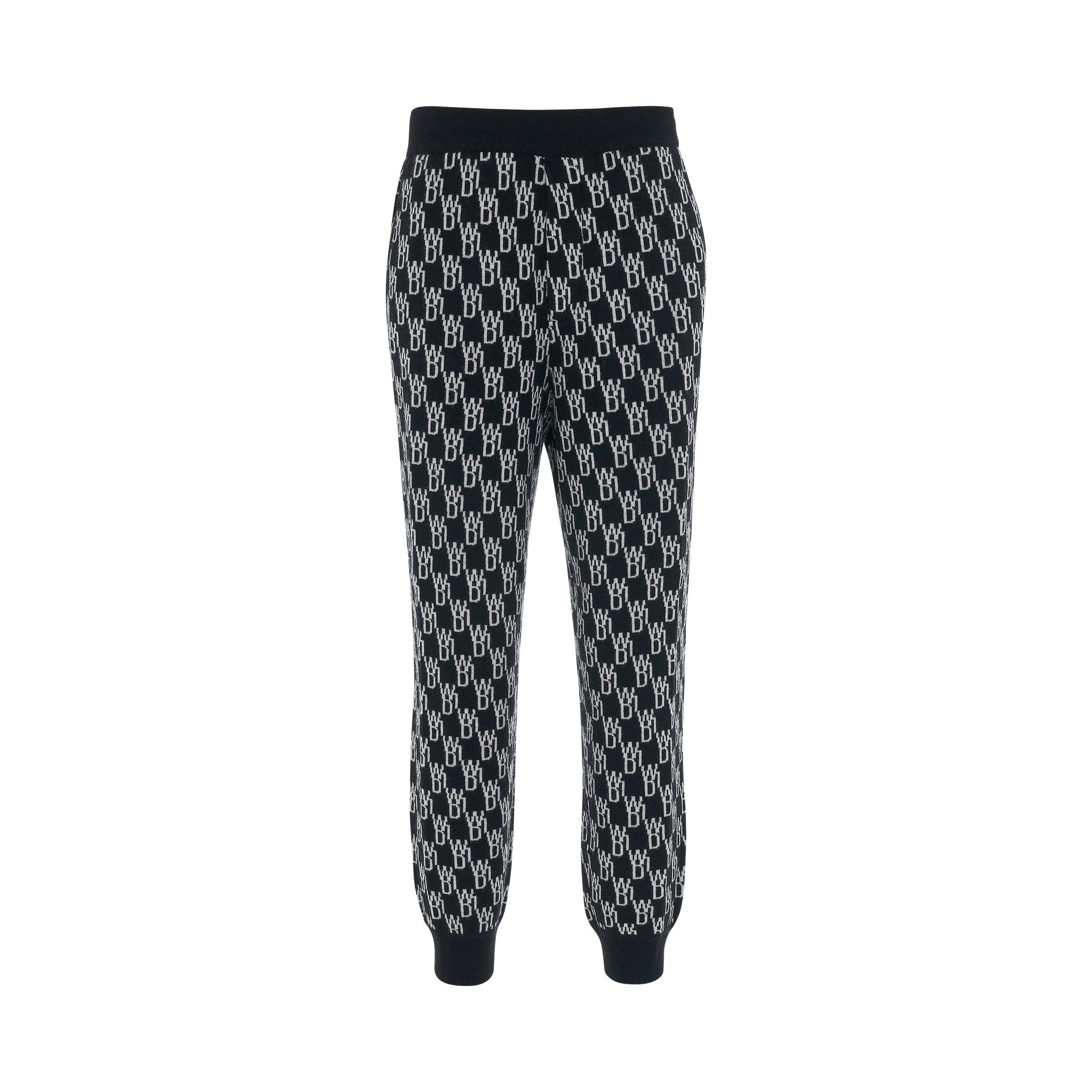 we11done Wool Monogram Knit Jacquard 
