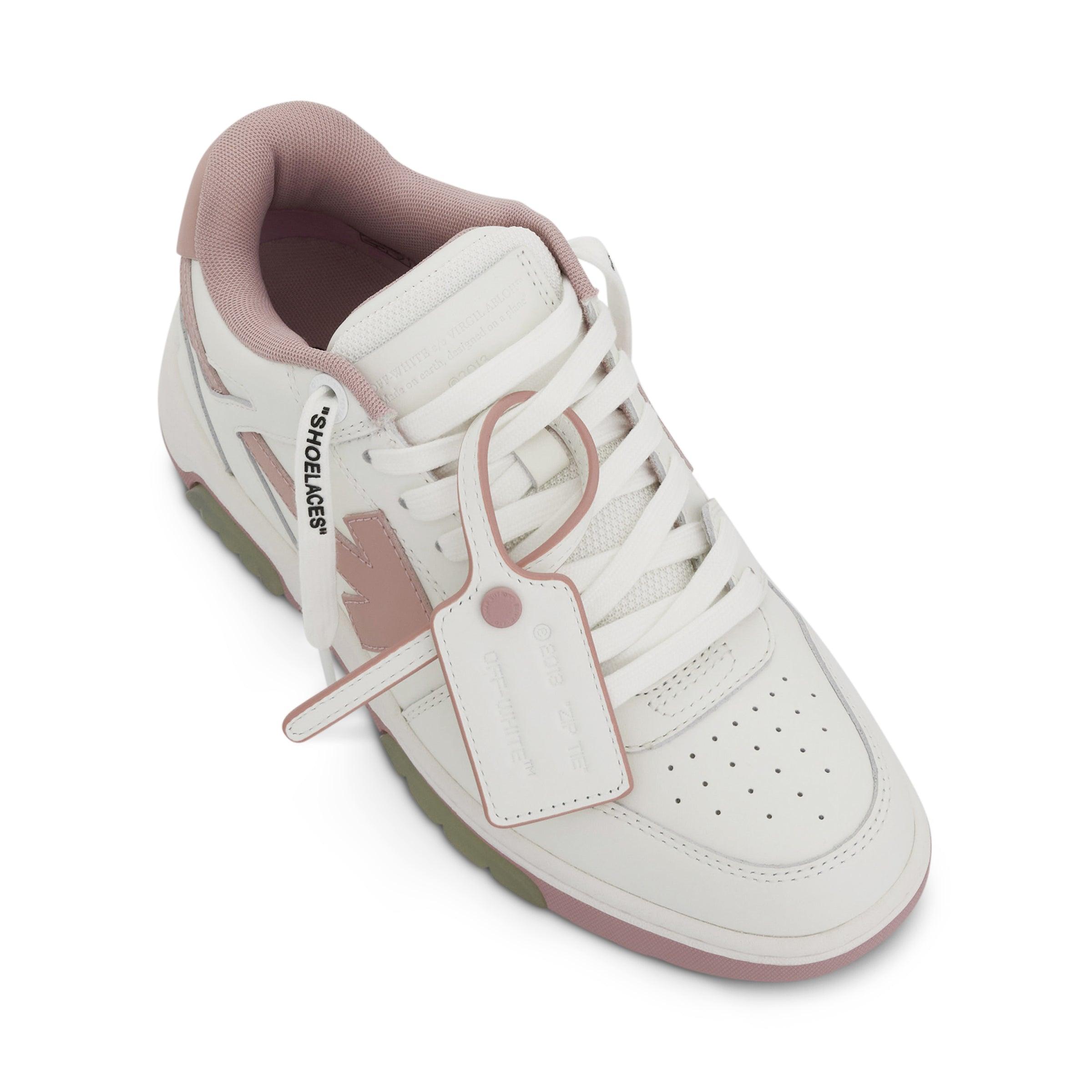 Off-White c/o Virgil Abloh Out Of Office Calf Leather Sneaker In Colour  White/pin Colourk in Pink