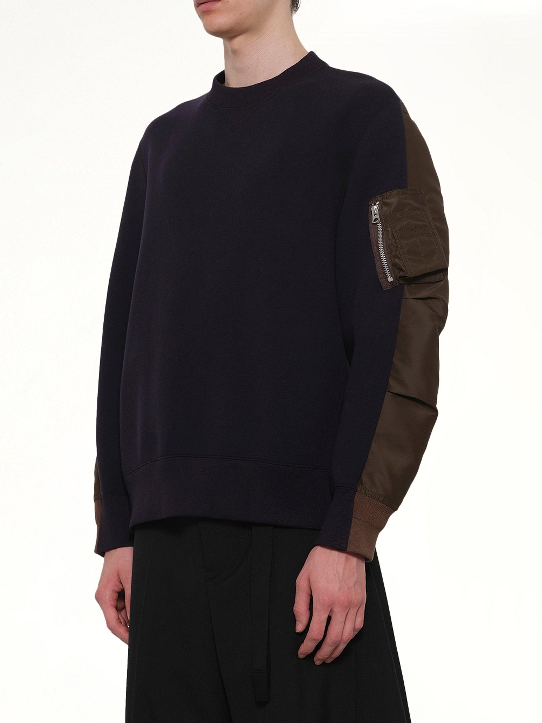 Sacai Sponge Sweat Pullover in Blue for Men | Lyst