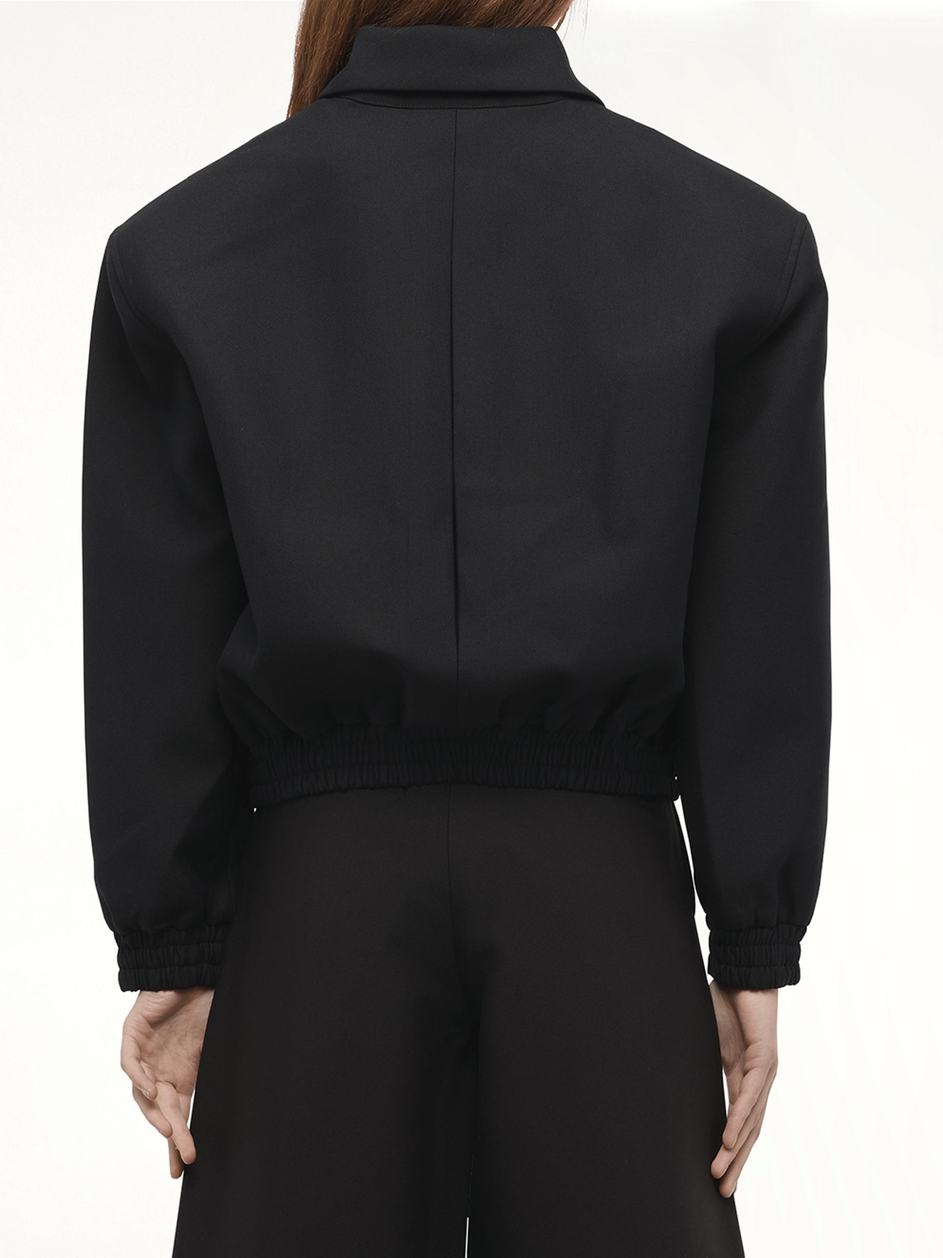 Fax Copy Express Zip Shoulder Jacket, 100% Polyester, Size: Medium