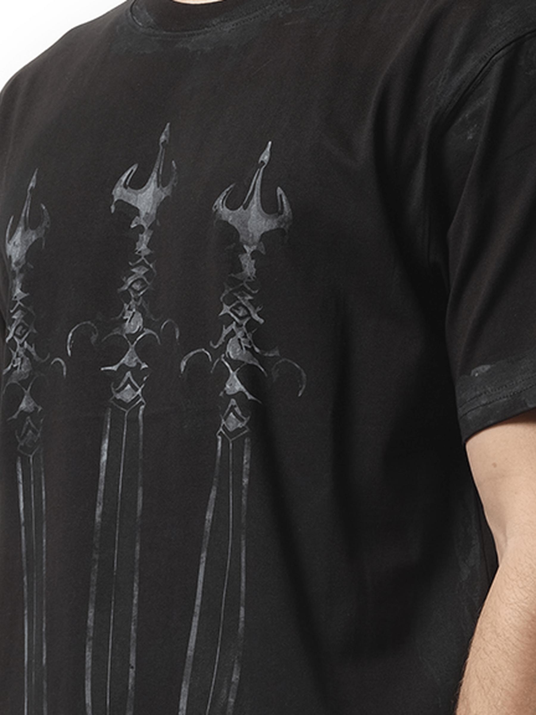 THUG CLUB Santoryu Master T-Shirt, 100% Cotton in Black for
