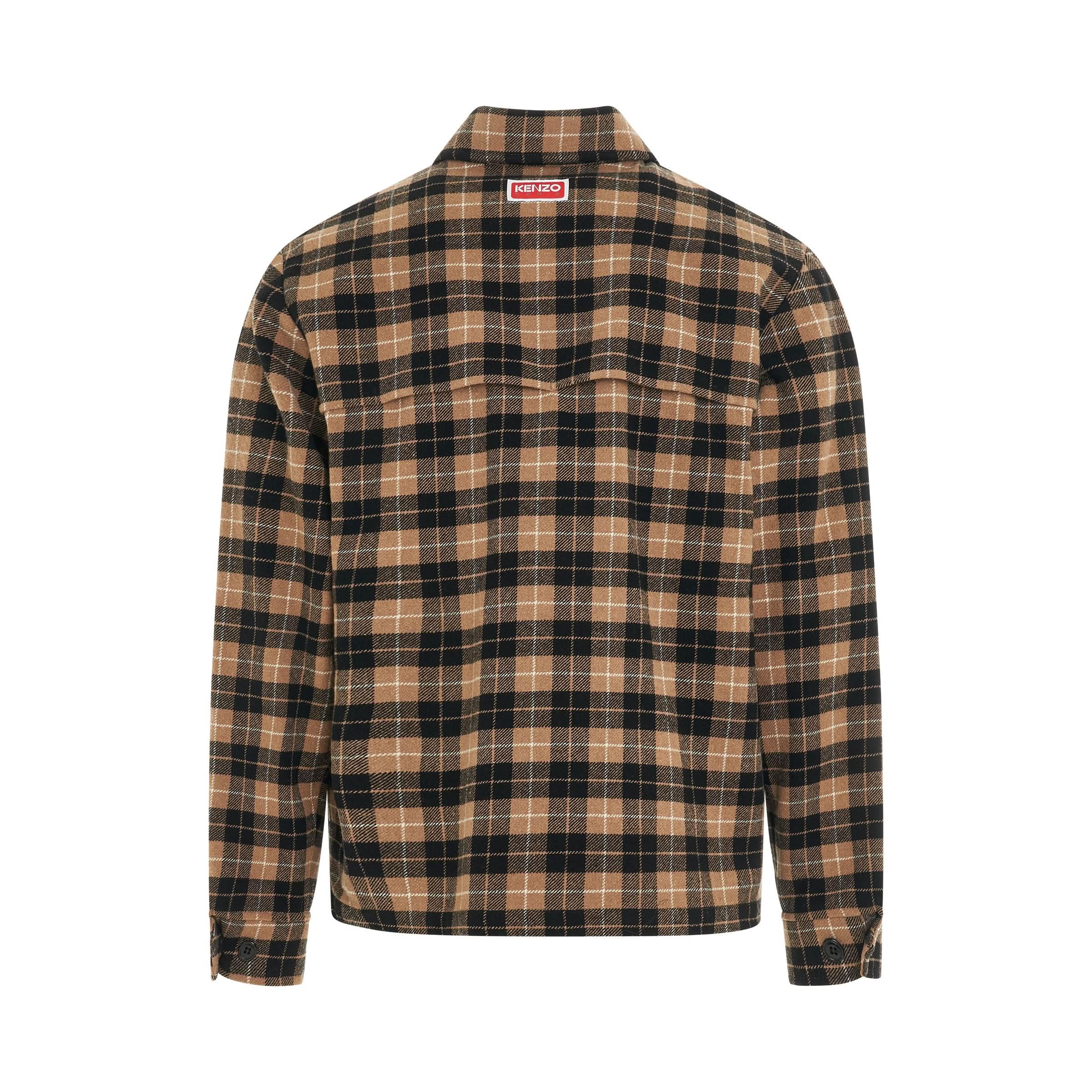 KENZO Western Checked Overshirt, Long Sleeves, Size: Medium in 