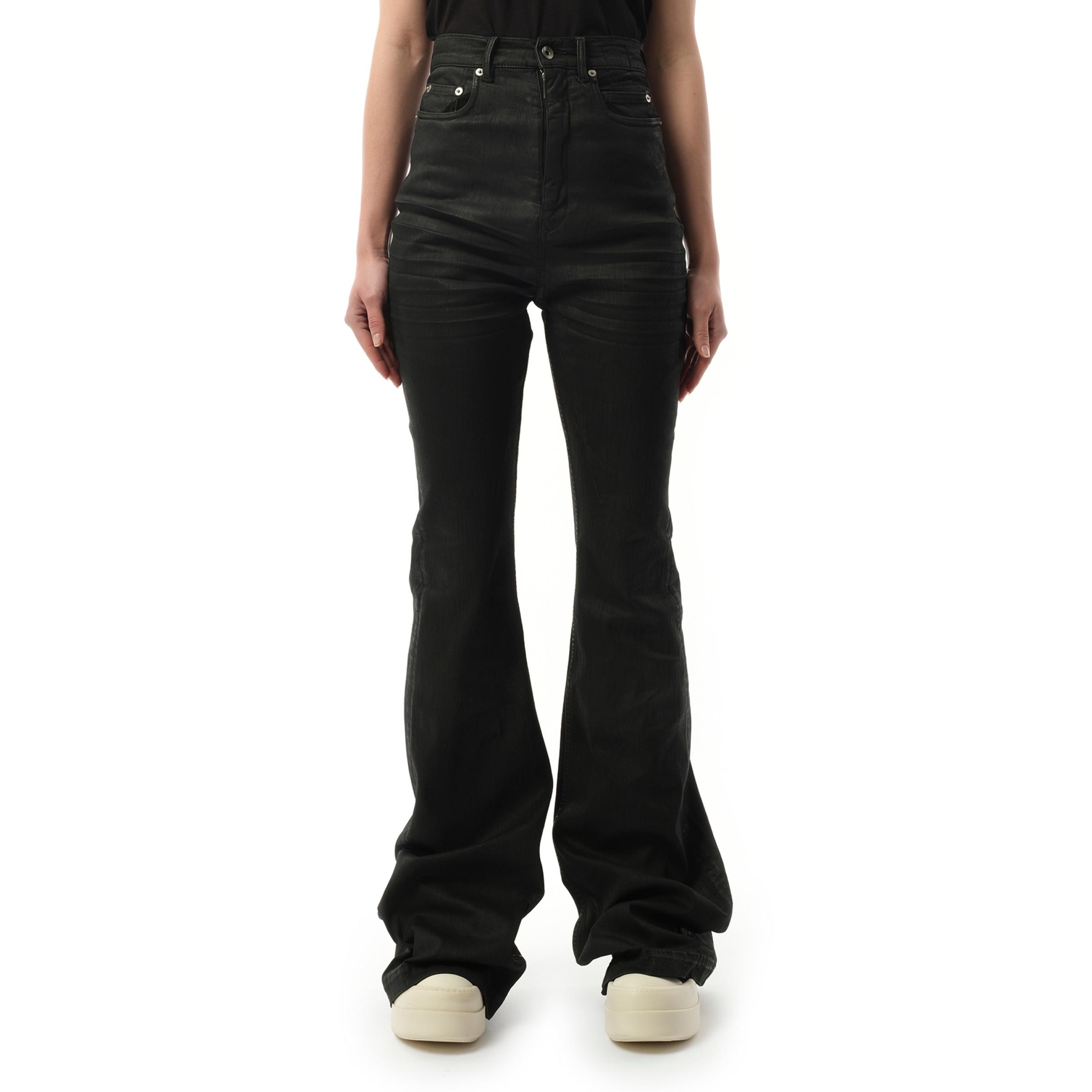 bolan似 Boots cut flare waxed denim opium Rick Owens Waxed Bolan Boot Cut Jeans – Acroera