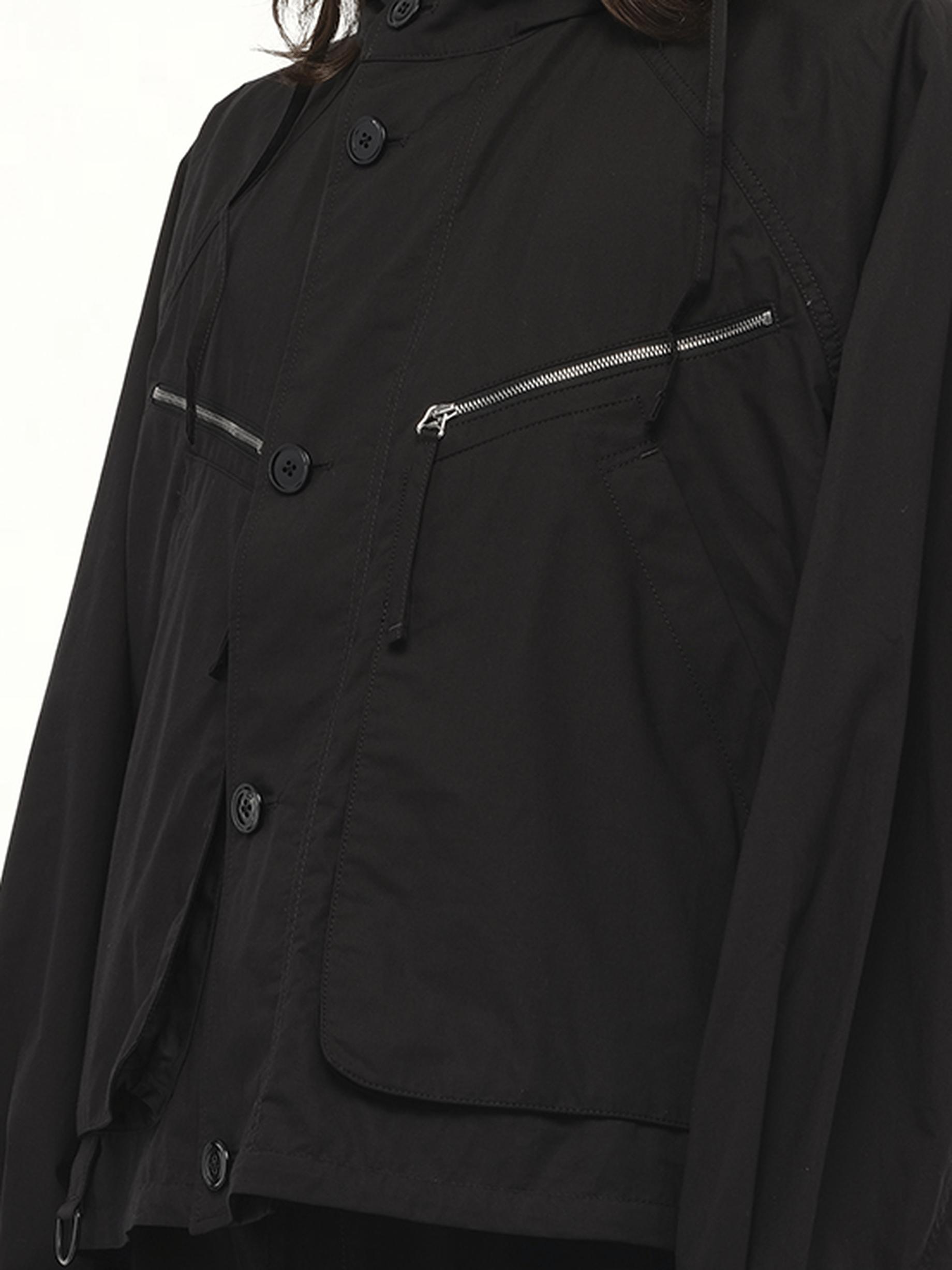 ジャケット・アウター LEMAIRE PARACHUTE BLOUSON BLACK 25SS Lemaire PARACHUTE BLOUSON - OW1115 LF1371_BK999 | REVERSIBLE
