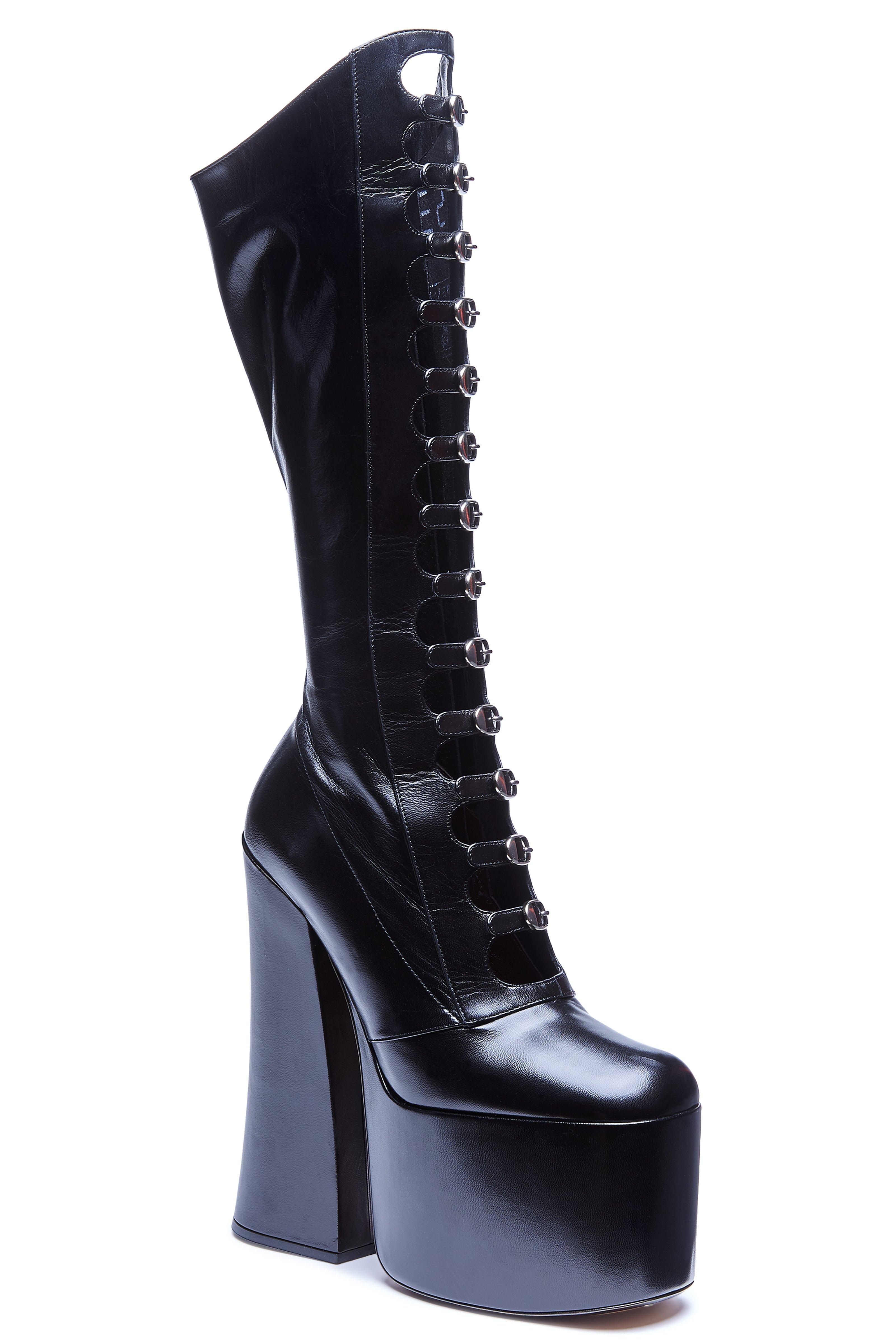 Marc Jacobs Kiki Platform Buckle Boot 170mm in Black | Lyst