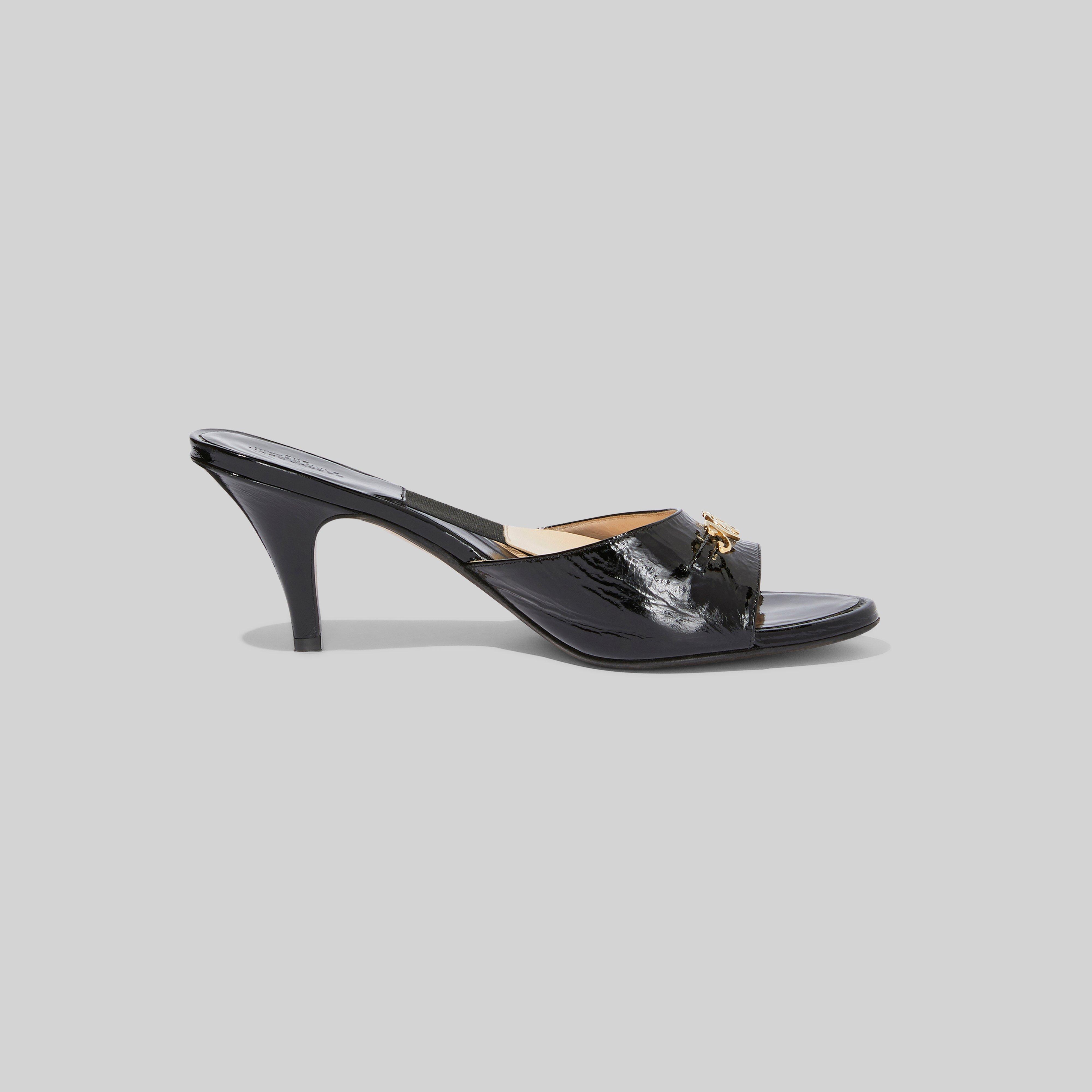Marc Jacobs Leather Black New York Magazine Edition The Mule Sandals | Lyst